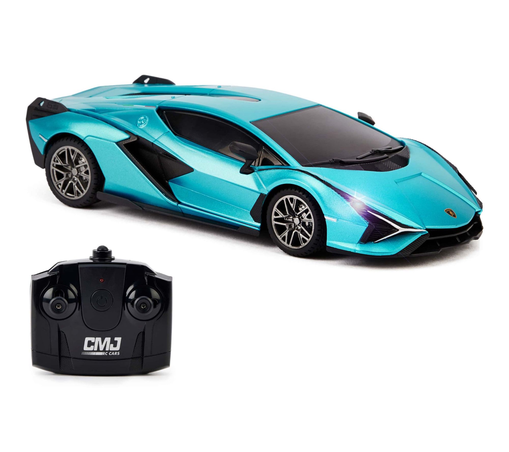 CMJ RC Cars: Lamborghini Sian FKP 37 - Blue, 1:24 Scale
