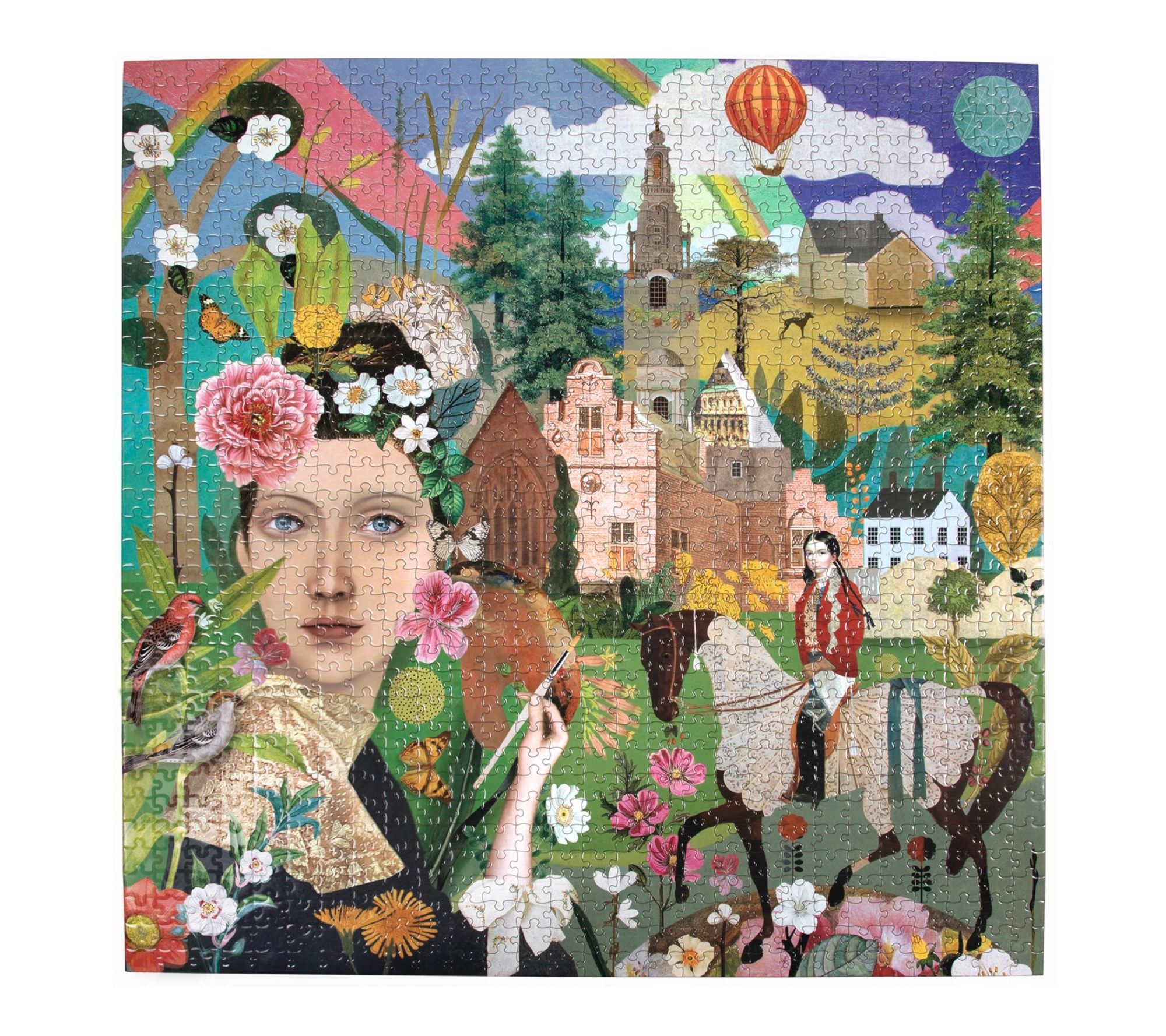 eeBoo Piece & Love Artist & Daughter 1000 PiecePuzzle