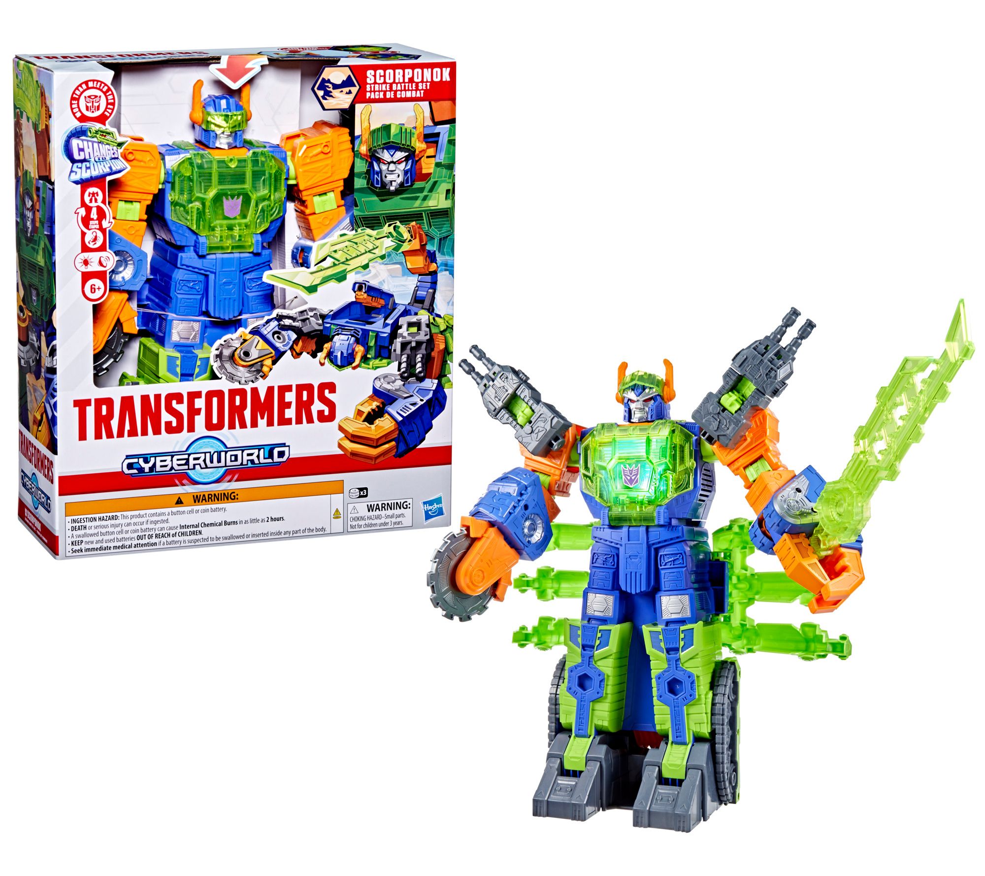 Hasbro Transformers CYBERWORLD Scorponok StrikeBattle