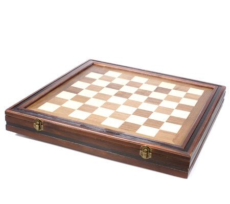 Thomas Pacconi Handcarved Wood Chess and Checkers Set - QVC.com