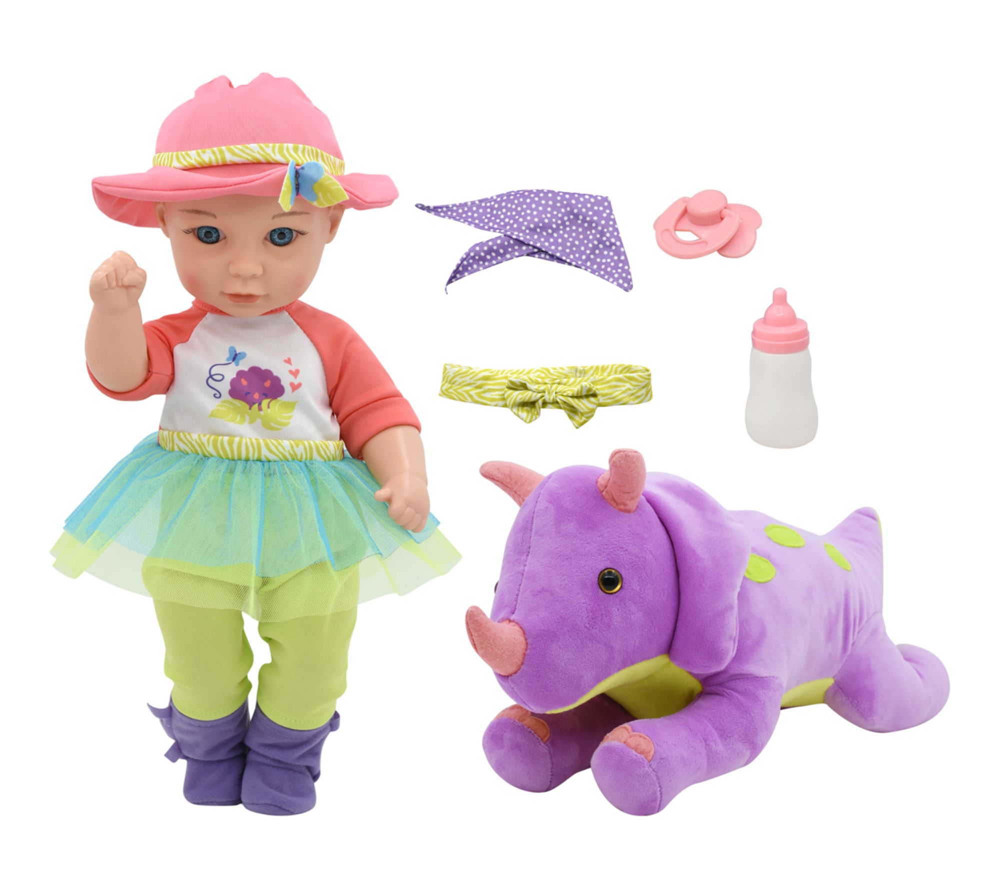 Little Darlings: Hop On Baby Plush Dino