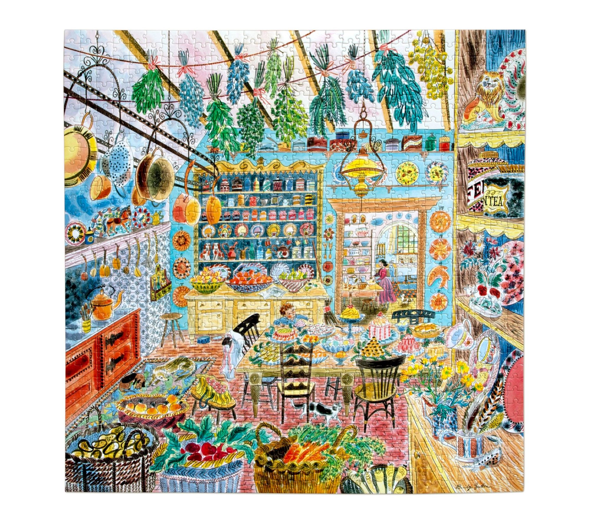 eeBoo Piece & Love Victorian Kitchen, 1000 Piece Puzzle