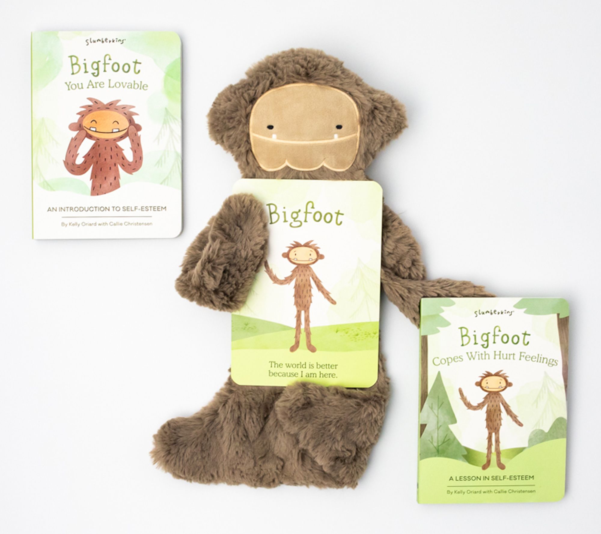 Slumberkins Bigfoot for Self-Confidence Snuggler Set