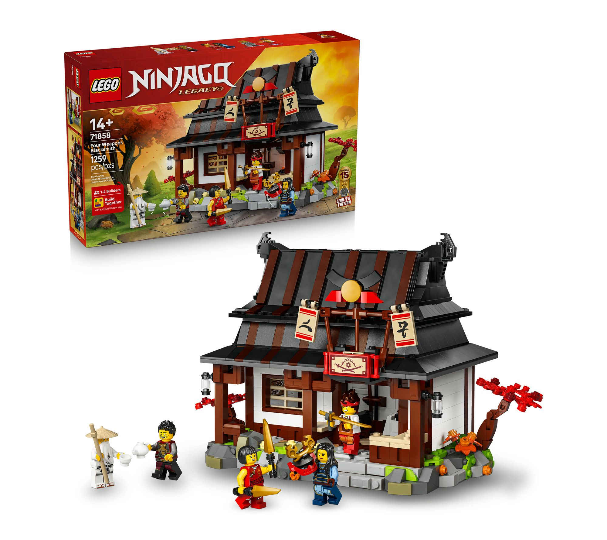 LEGO NINJAGO Four Weapons Blacksmith 15th Anniversary 71858