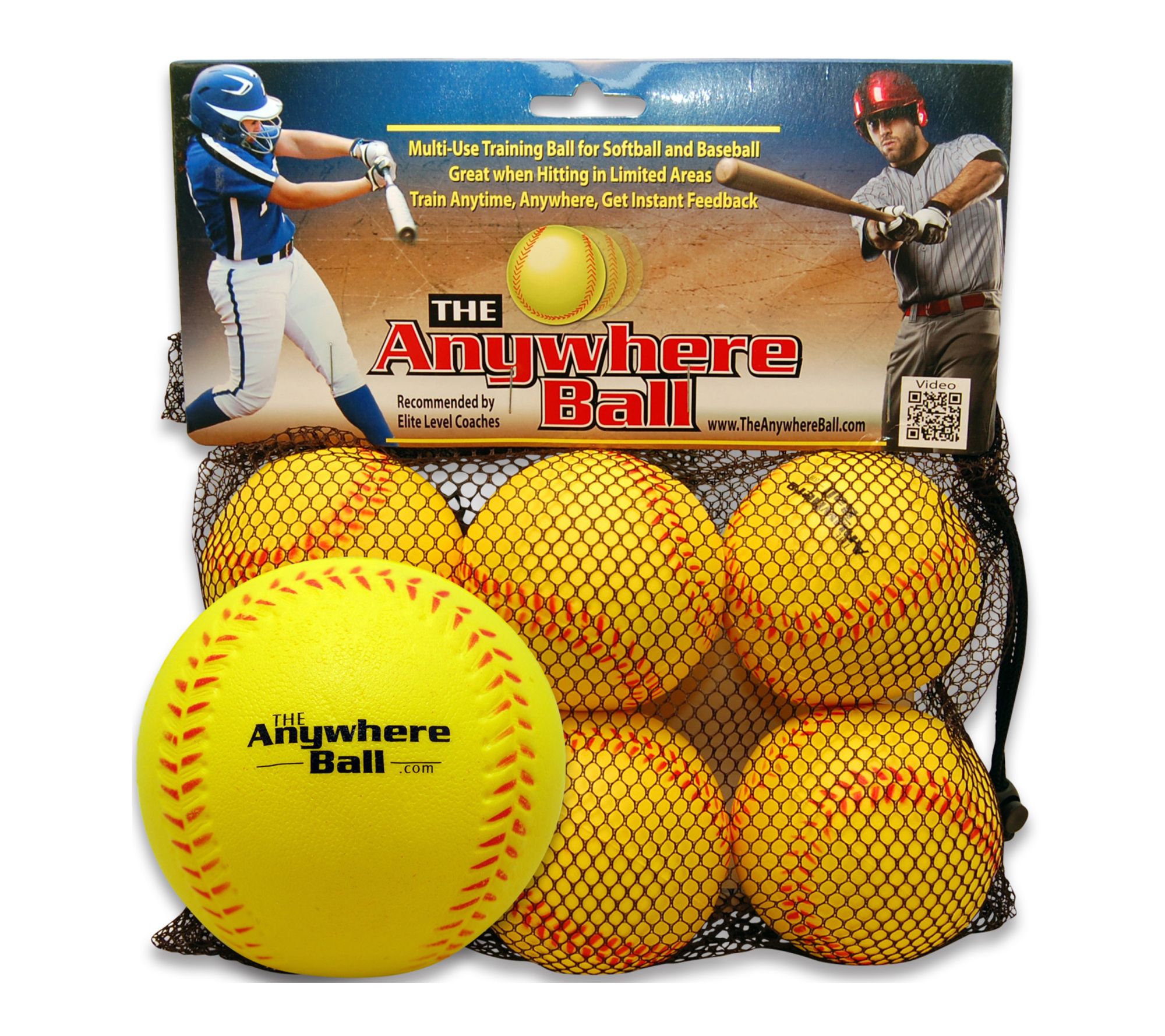Anywhere Sports The Anywhere Squishy Foam Balls 6 pack