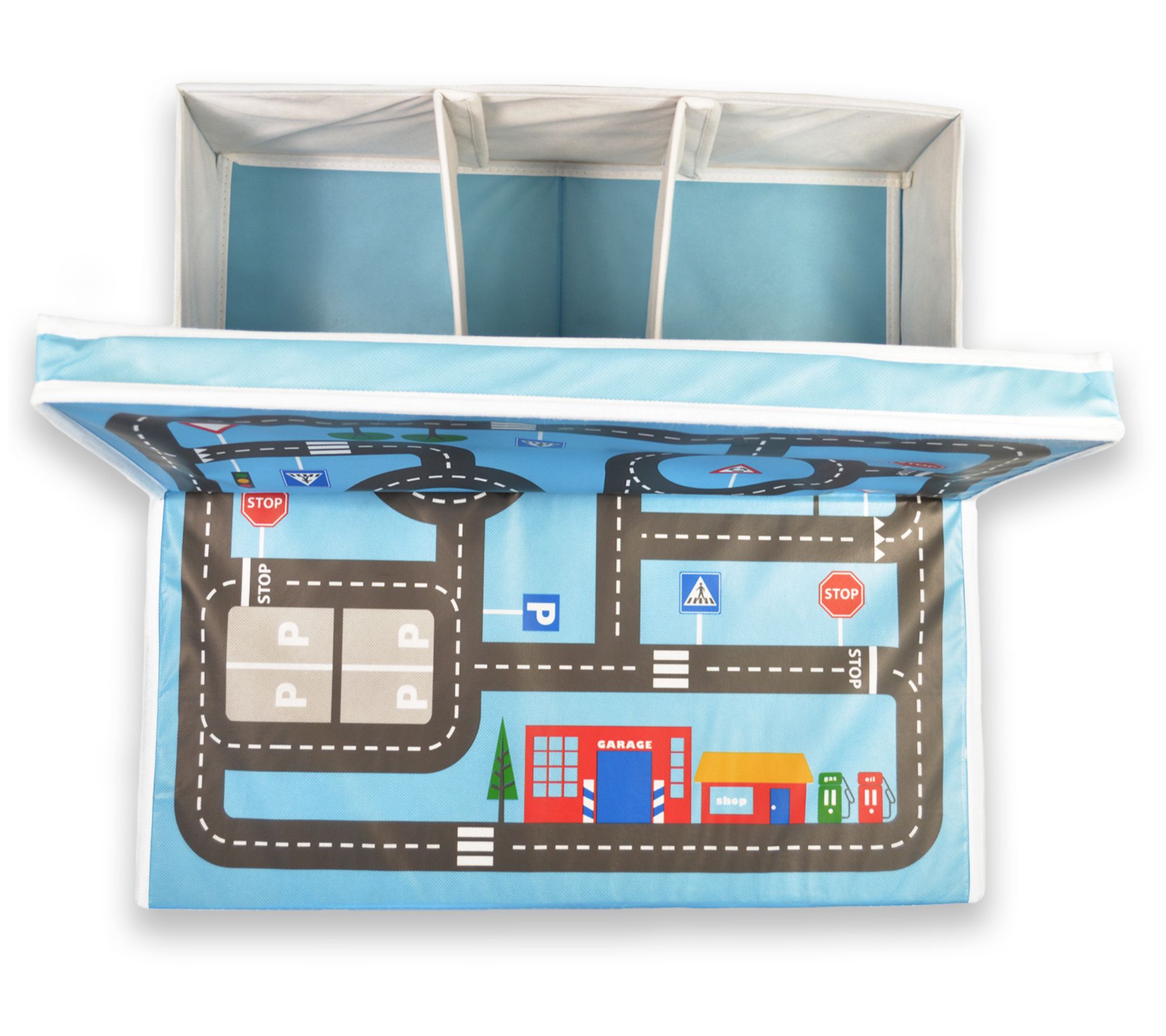 Fun2Give Pop it Up Garage with Road Playmat and Storage