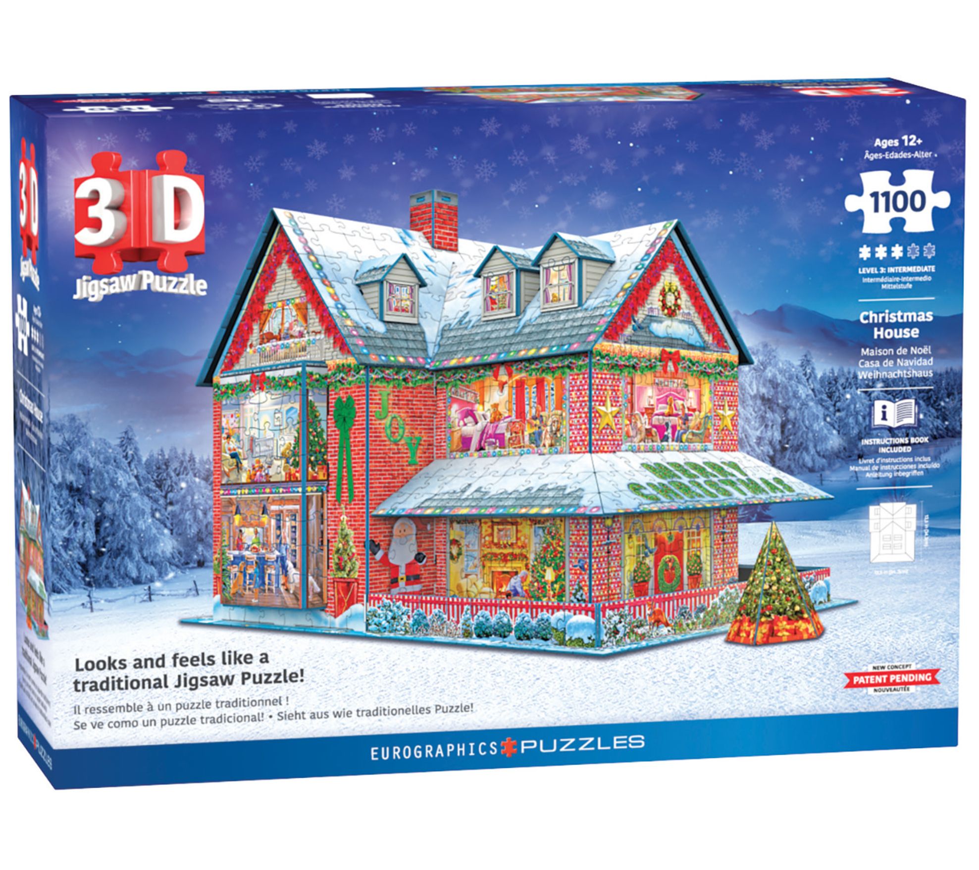 Eurographics: 3D Puzzle: Christmas House - 1100Pieces