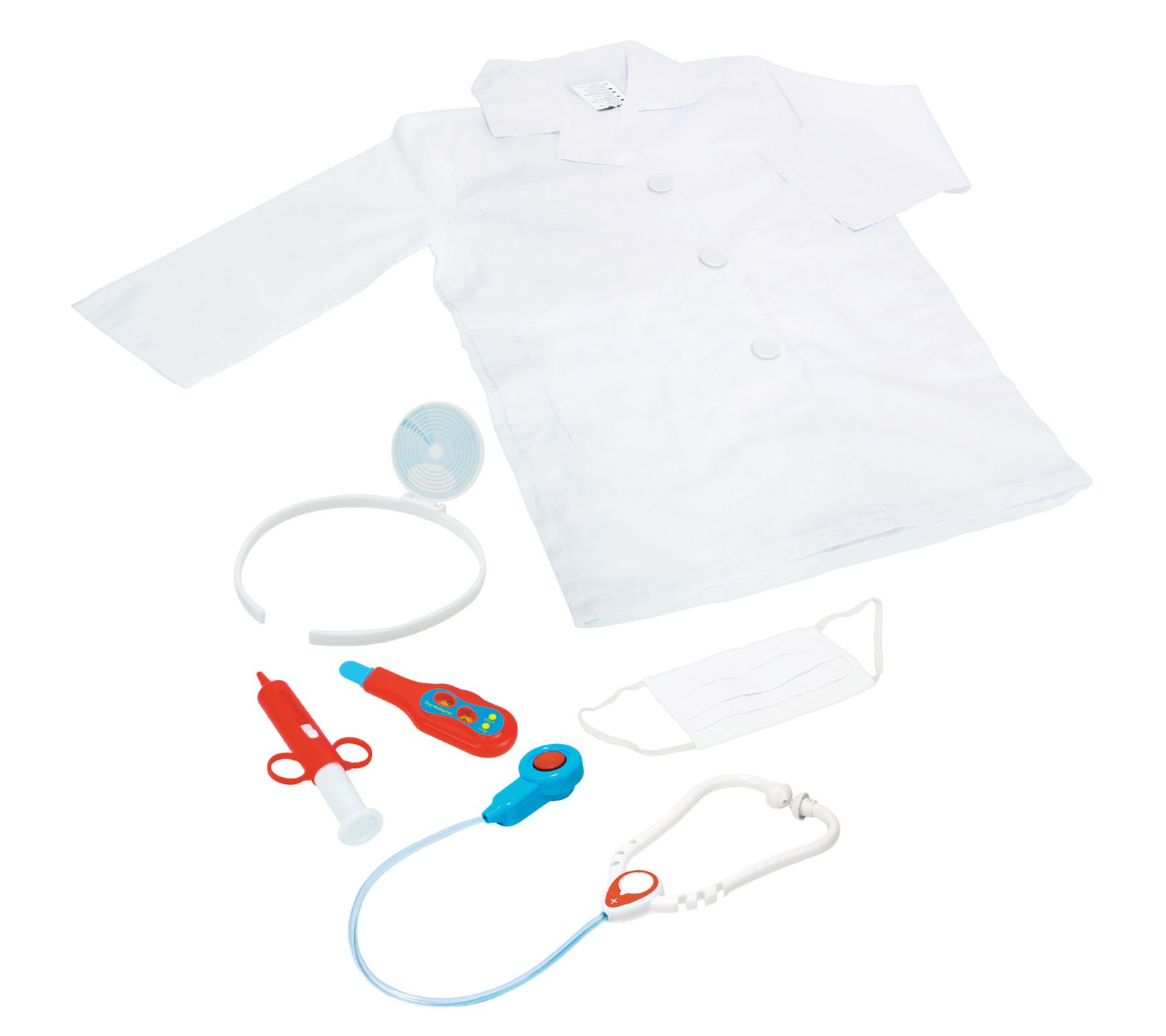 Playful Minds Doctor Roleplay Set - 6pc Costume, Stethoscope
