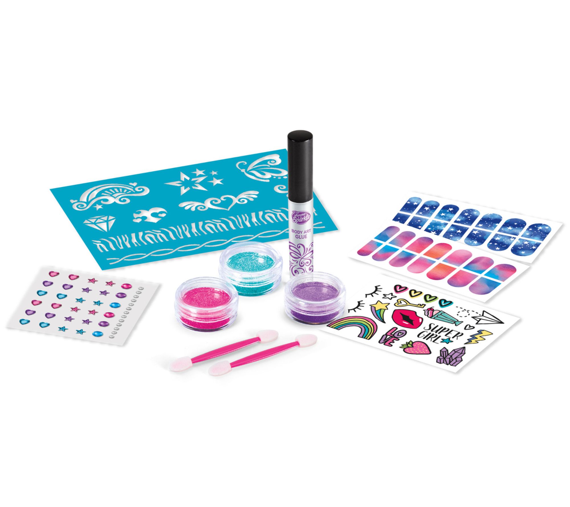 Shimmer 'N Sparkle: Sparkling Glitter Tattoos &Nails