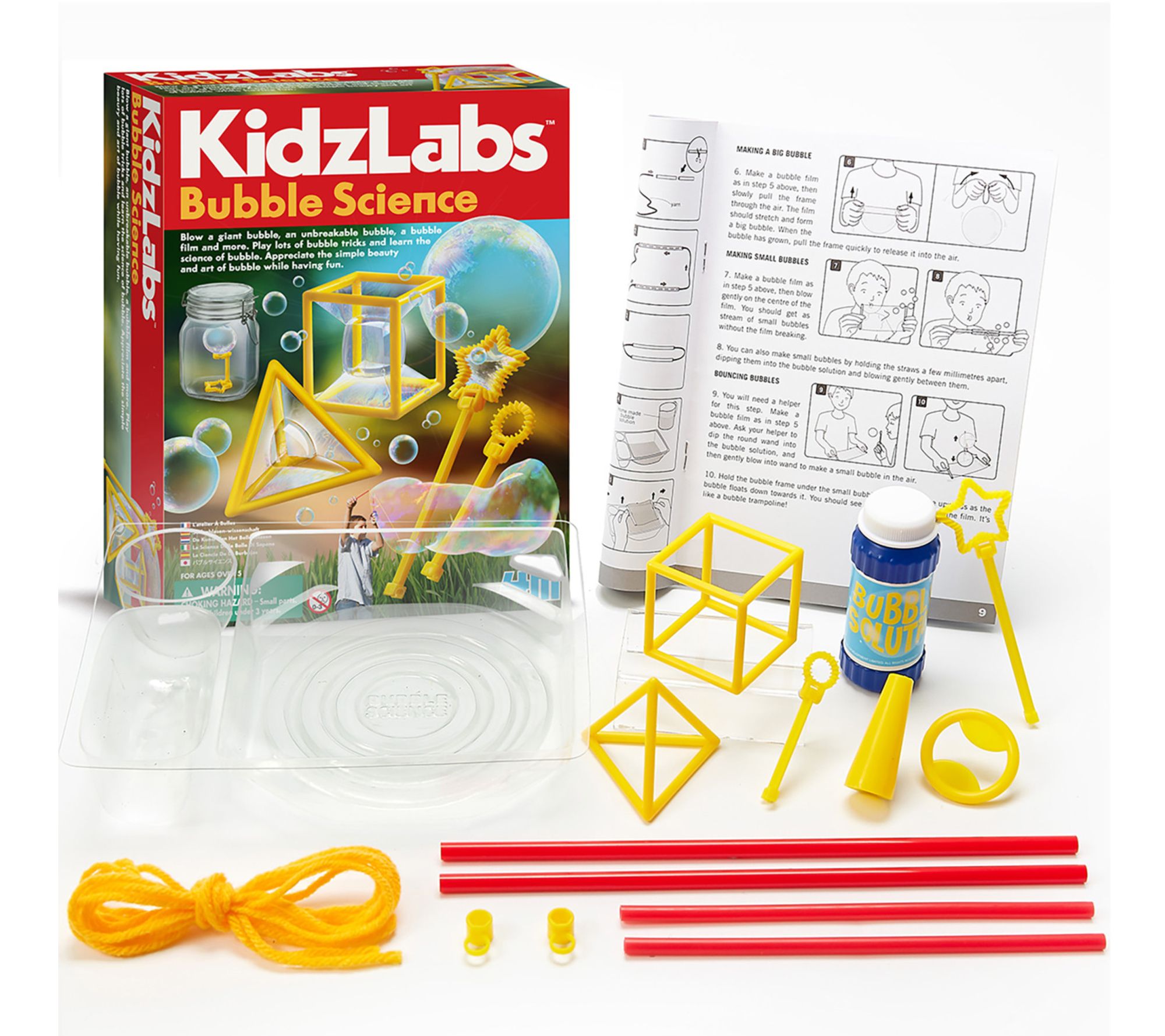 4M KidzLabs Bubble Science DIY Experiment Kit