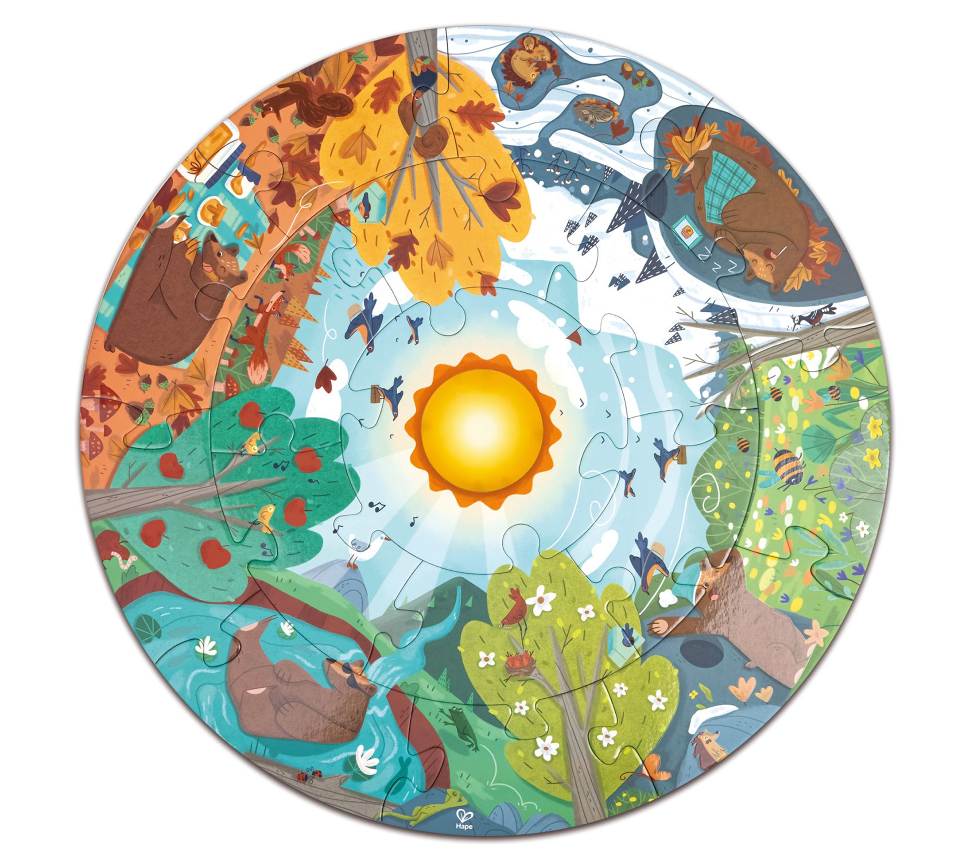 Hape Four Seasons Puzzle - 16 Pieces