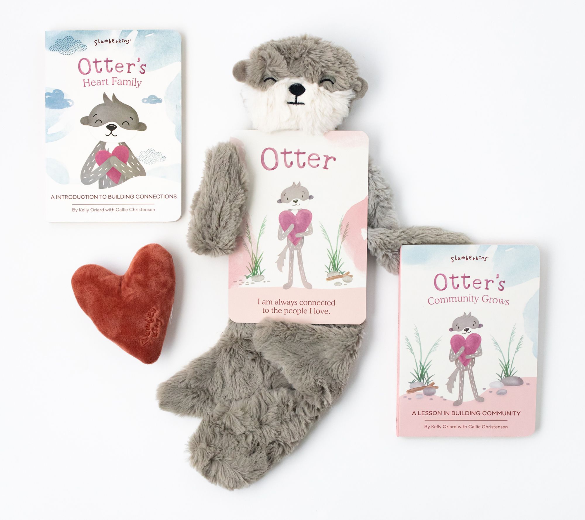 Slumberkins Otter for Building Connections Snuggler Set