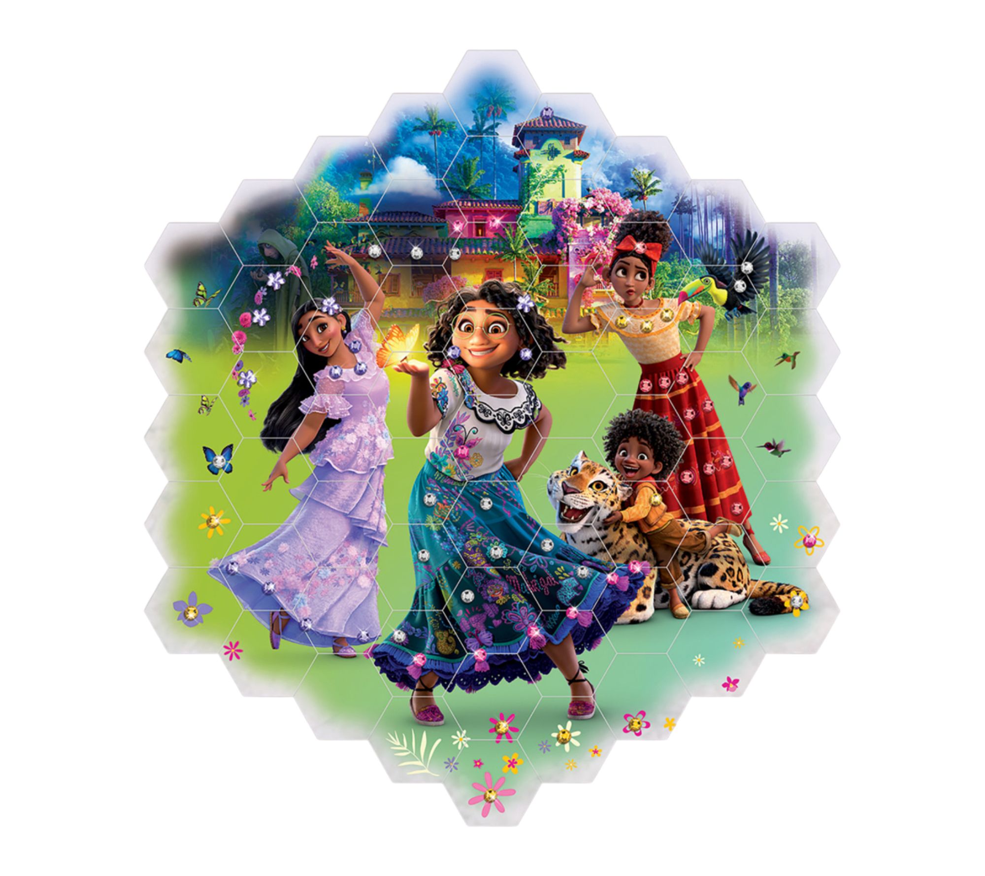 Disney Window Art Mosaic Encanto 66 pc Puzzle Window Clings