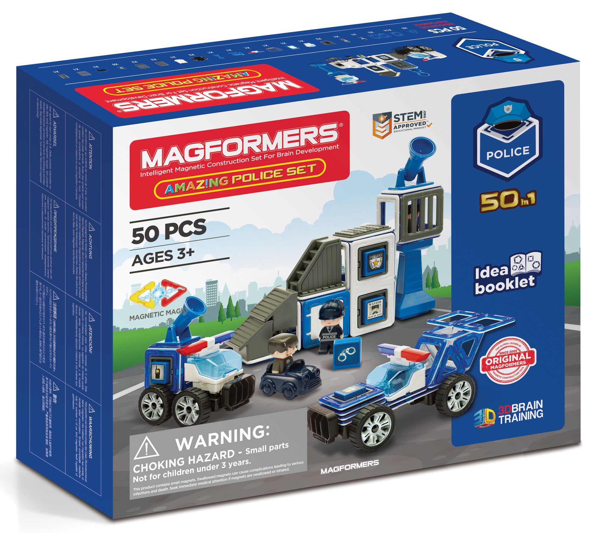 Set Magformers Amazing Police 50-Piece