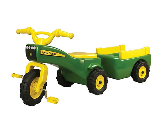TOMY John Deere Pedal Tractor and Wagon