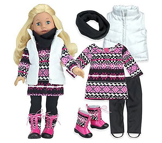 Sophia's by Teamson Kids 18" Doll Knit WinterOutfit Set