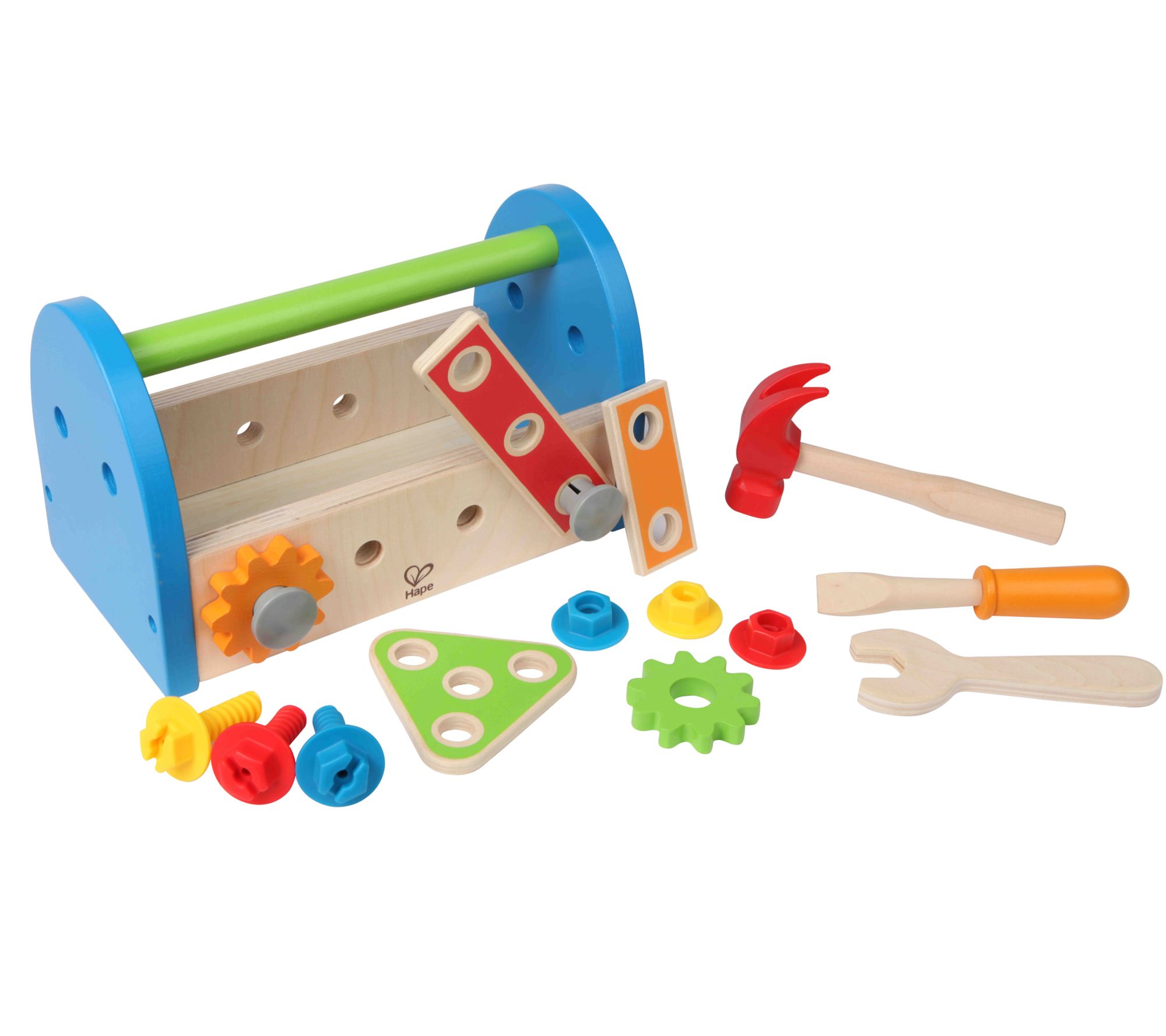 Hape Fix It Kid's Wooden Tool Box Play Set