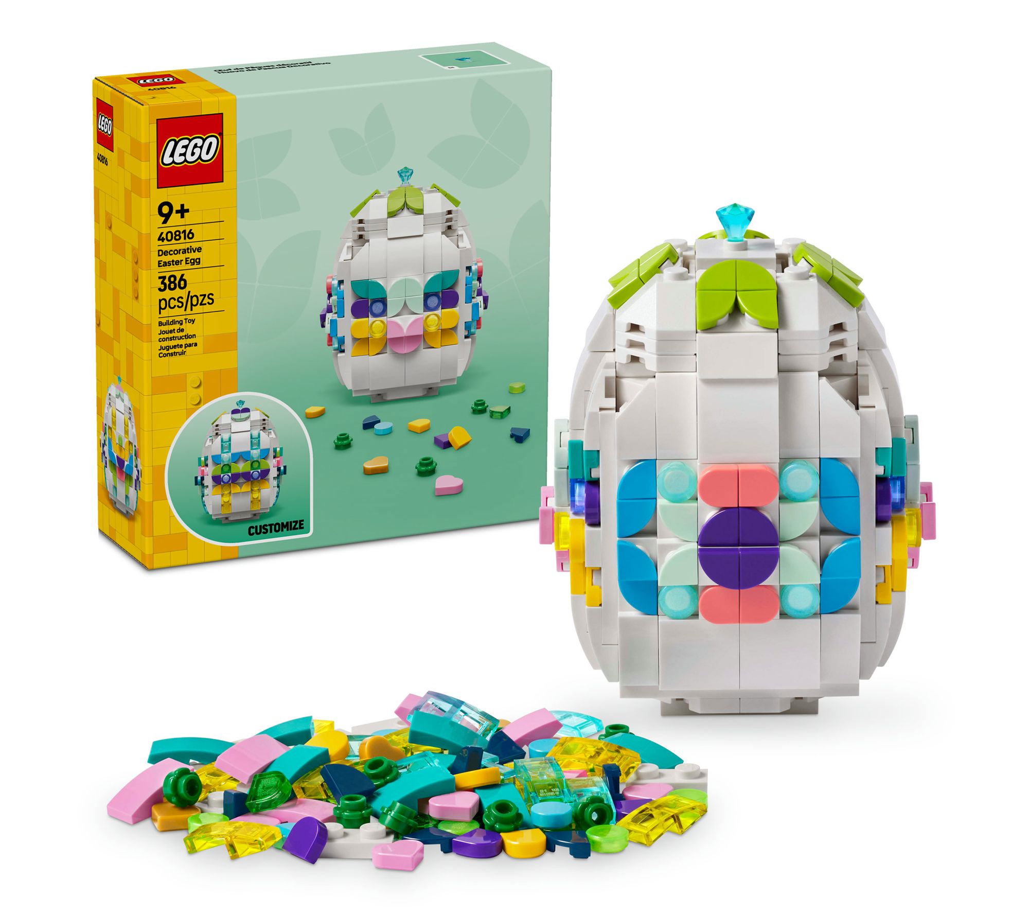 LEGO Decorative Easter Egg Toy Building Kit Gift for Spring 40