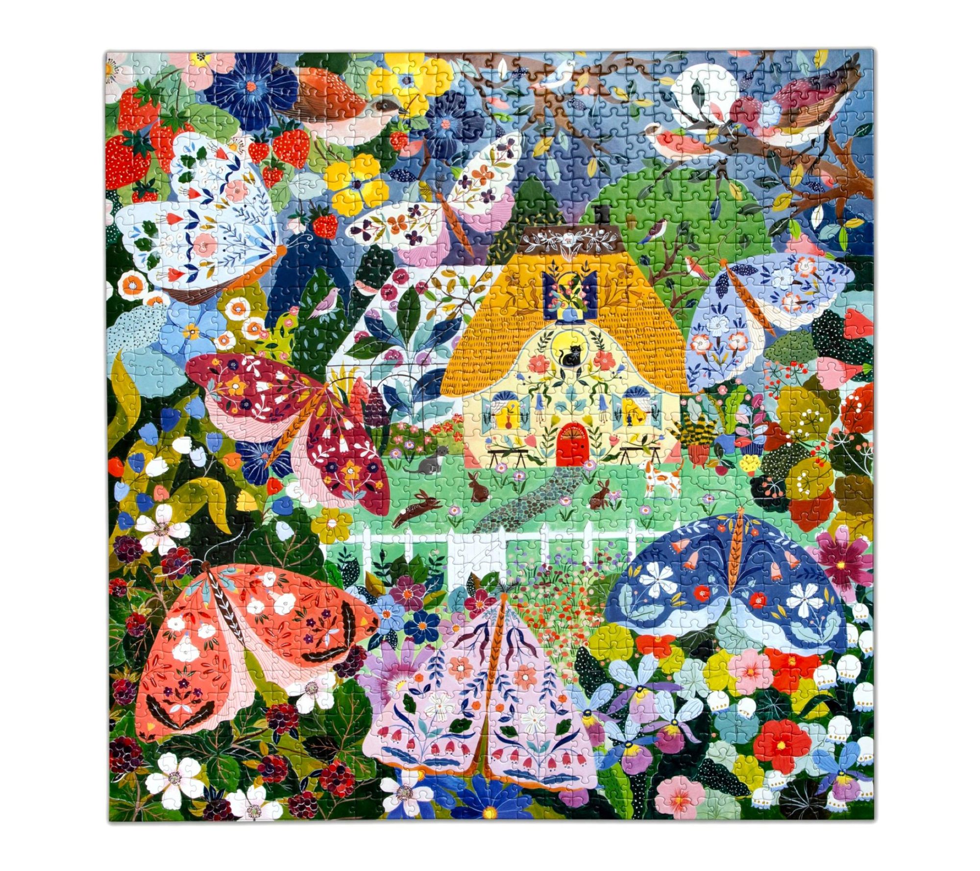 eeBoo Piece & Love Cottage at Dusk 1000pc Jigsaw Puzzle