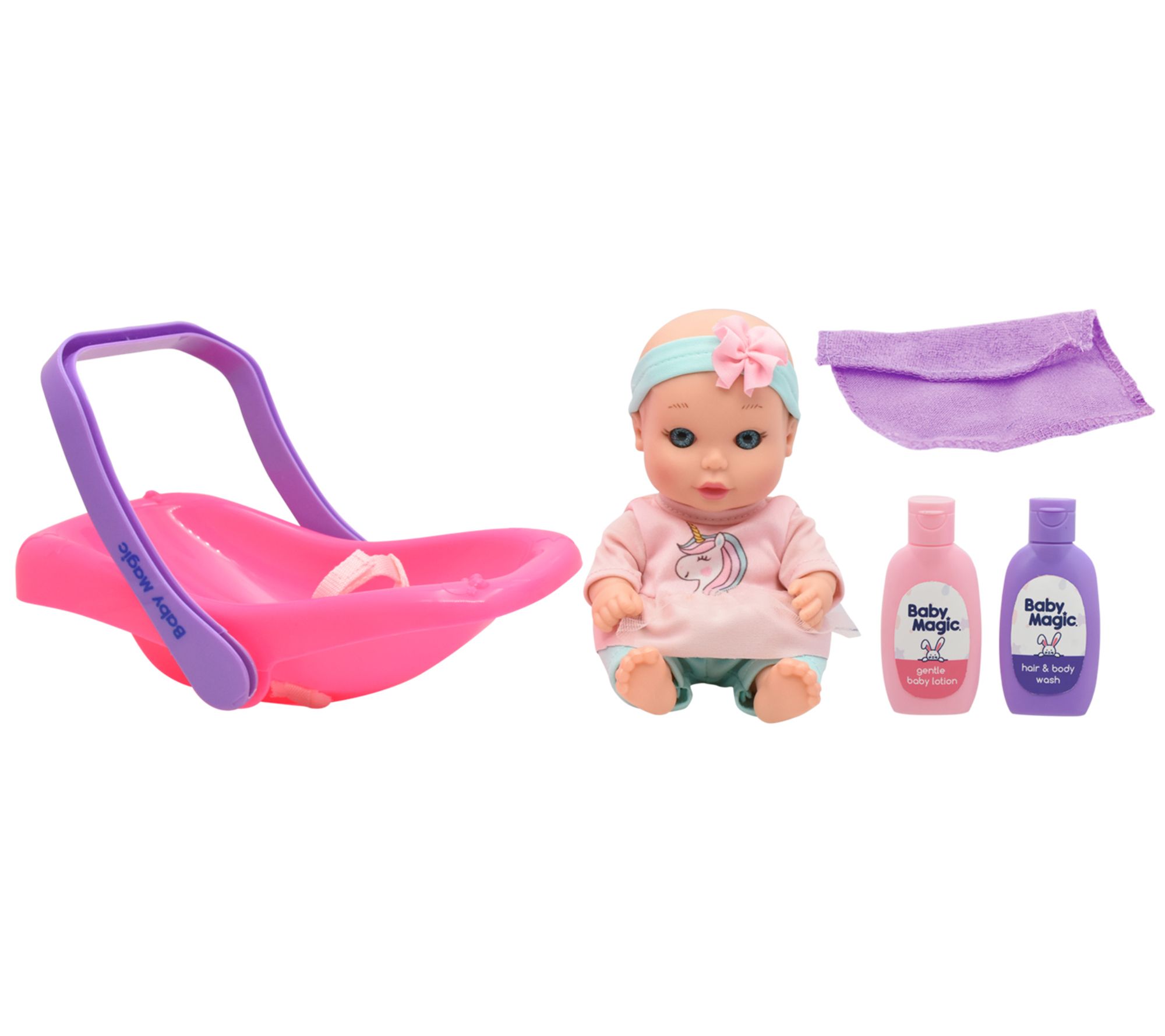 Baby Magic Tote Along Baby Bath Set w/ Toy BabyDoll (Scented)