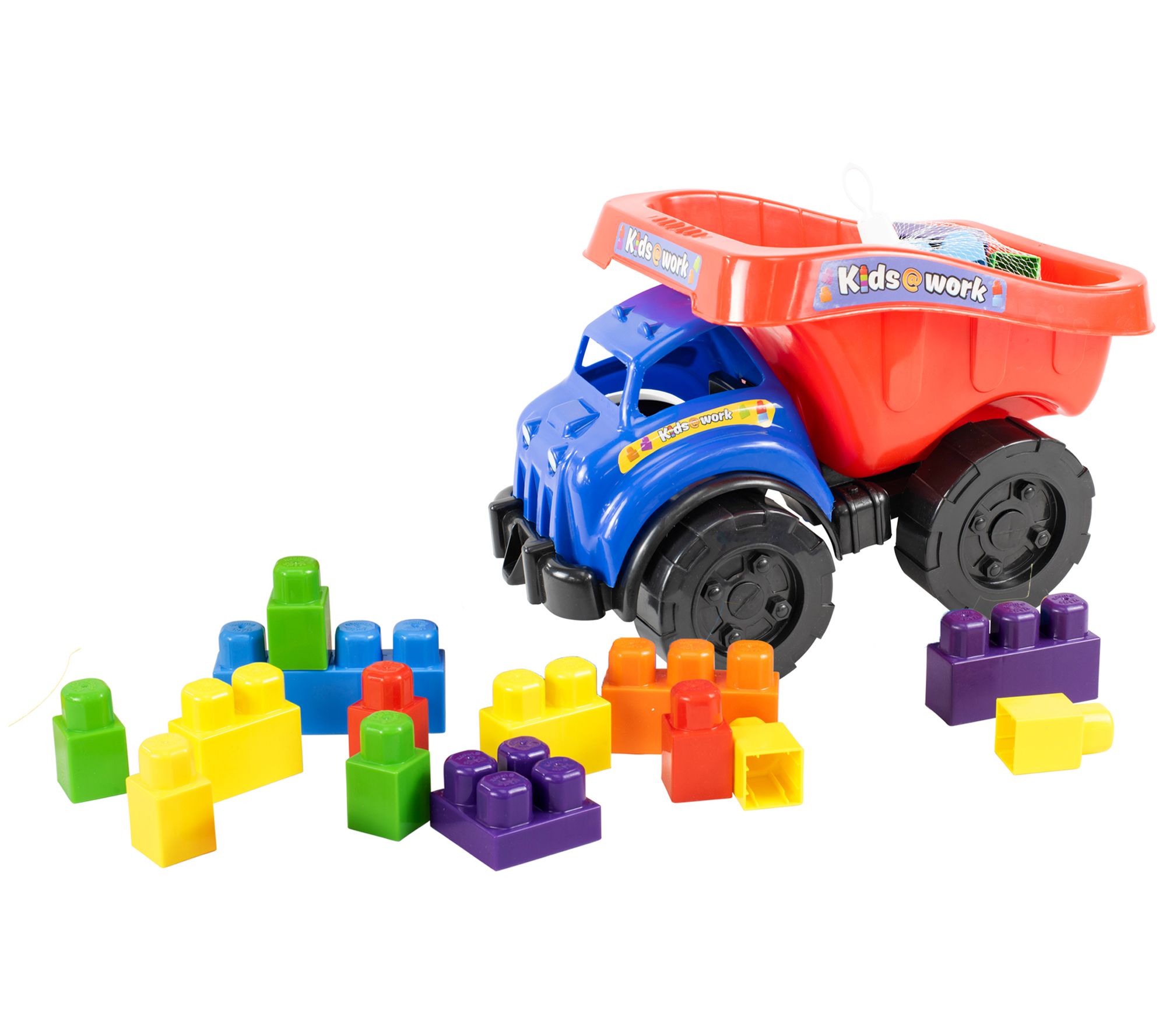 Amloid A Ton of Blocks Toy Dump Truck - QVC.com