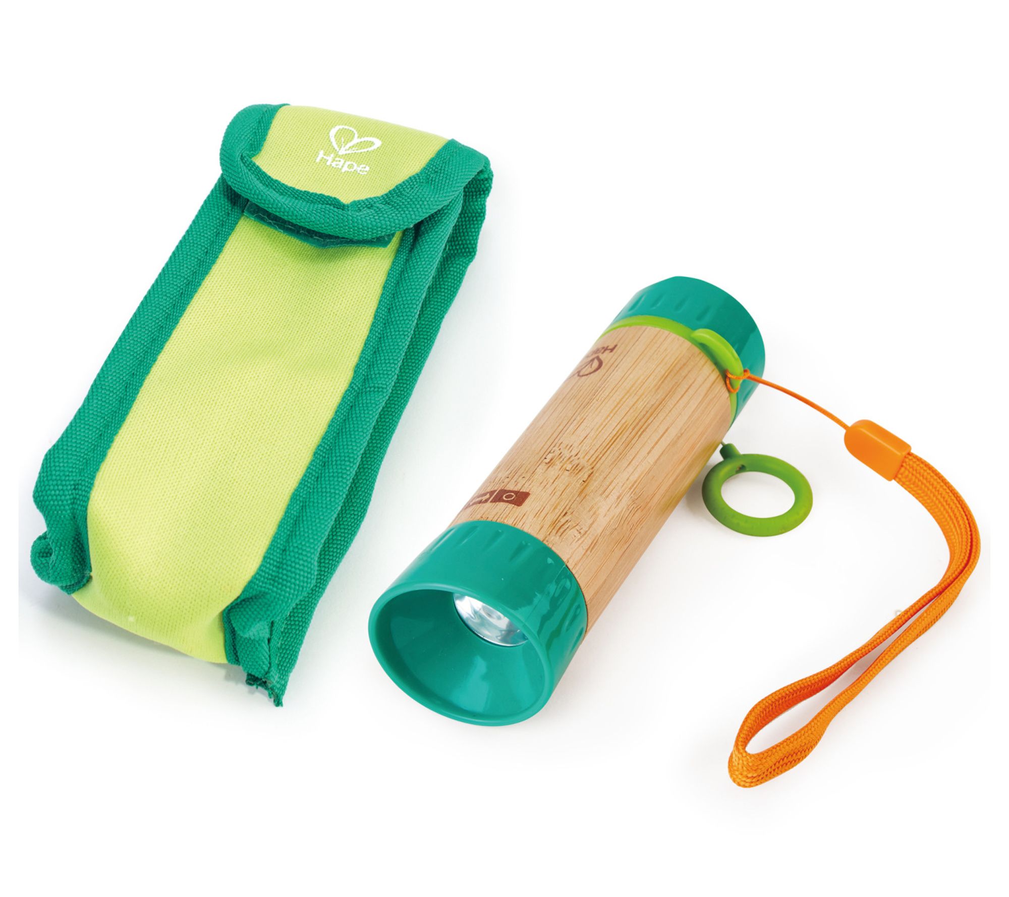 Hape Nature Fun Hand-Powered Flashlight w/ Case