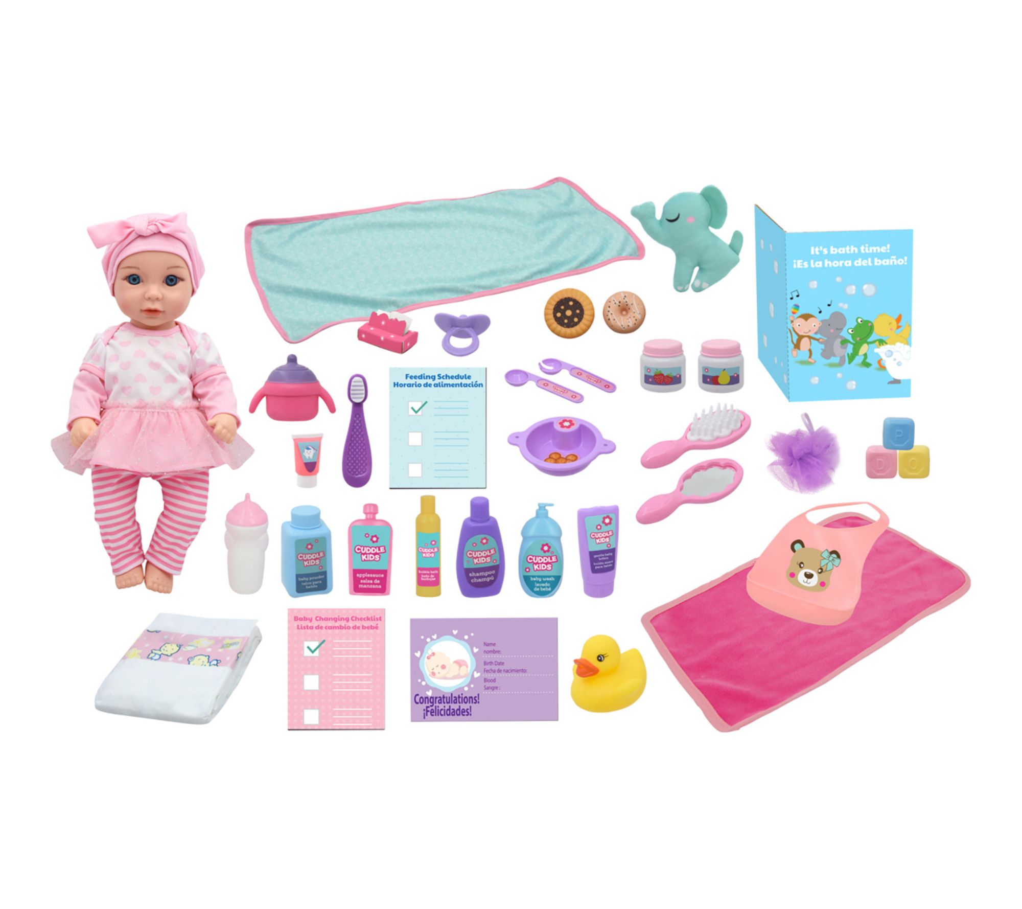 Cuddle Kids: Love N' Feed Playset - 15" Doll