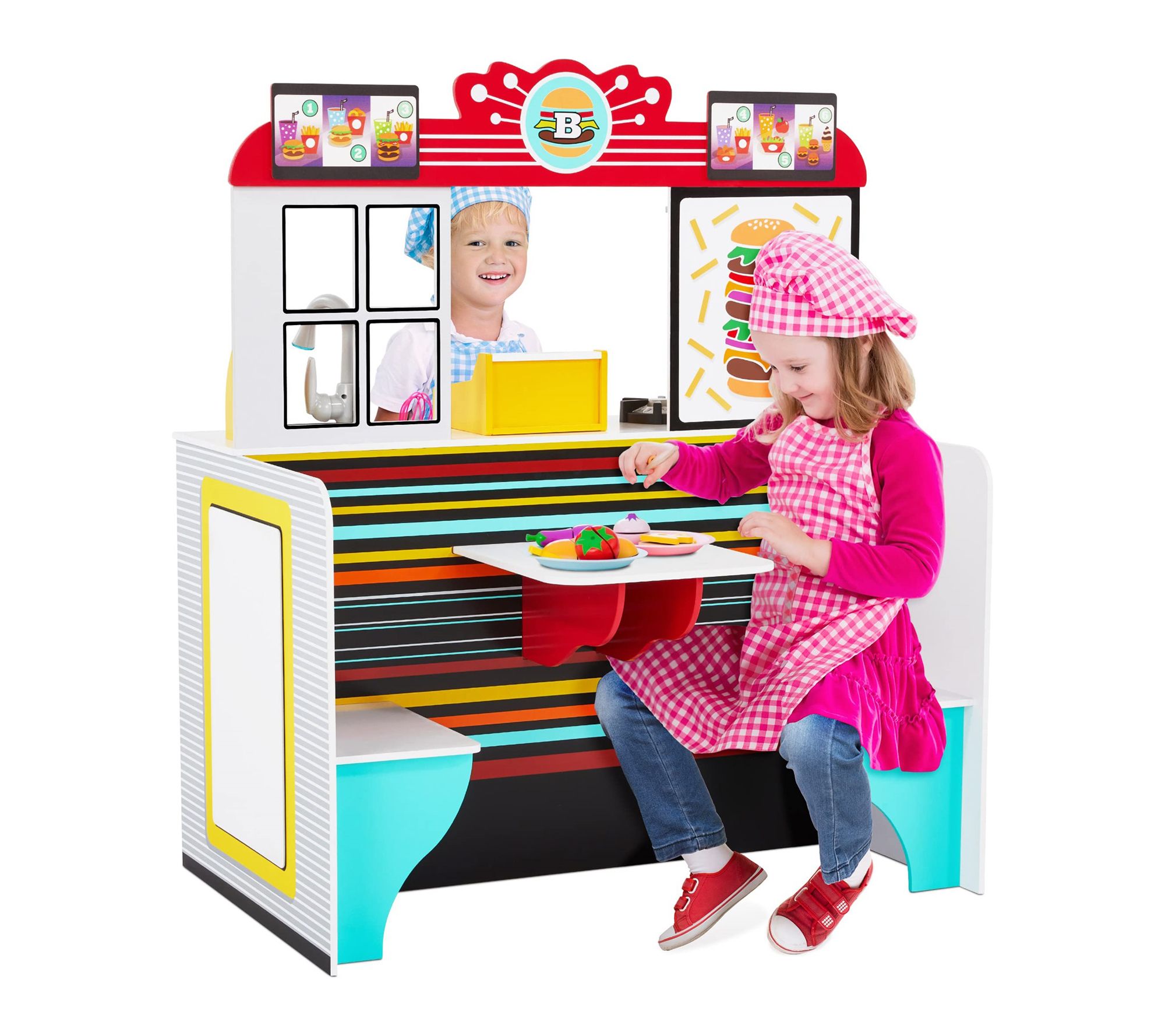 Lil' Jumbl Double-Sided Restaurant Pretend PlaySet