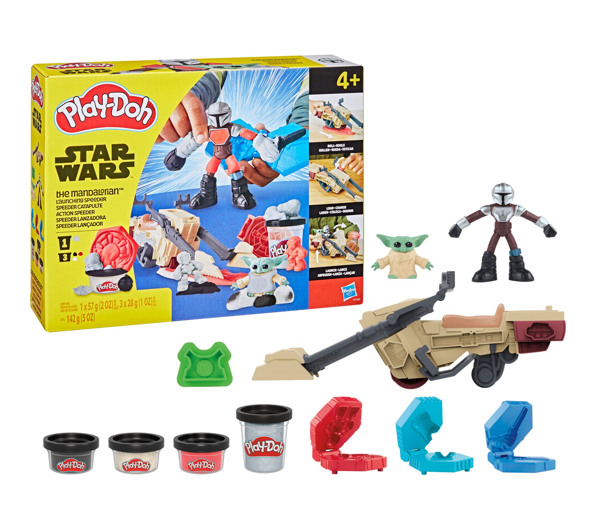 Play-Doh Star Wars The Mandalorian Launching Speeder Toy