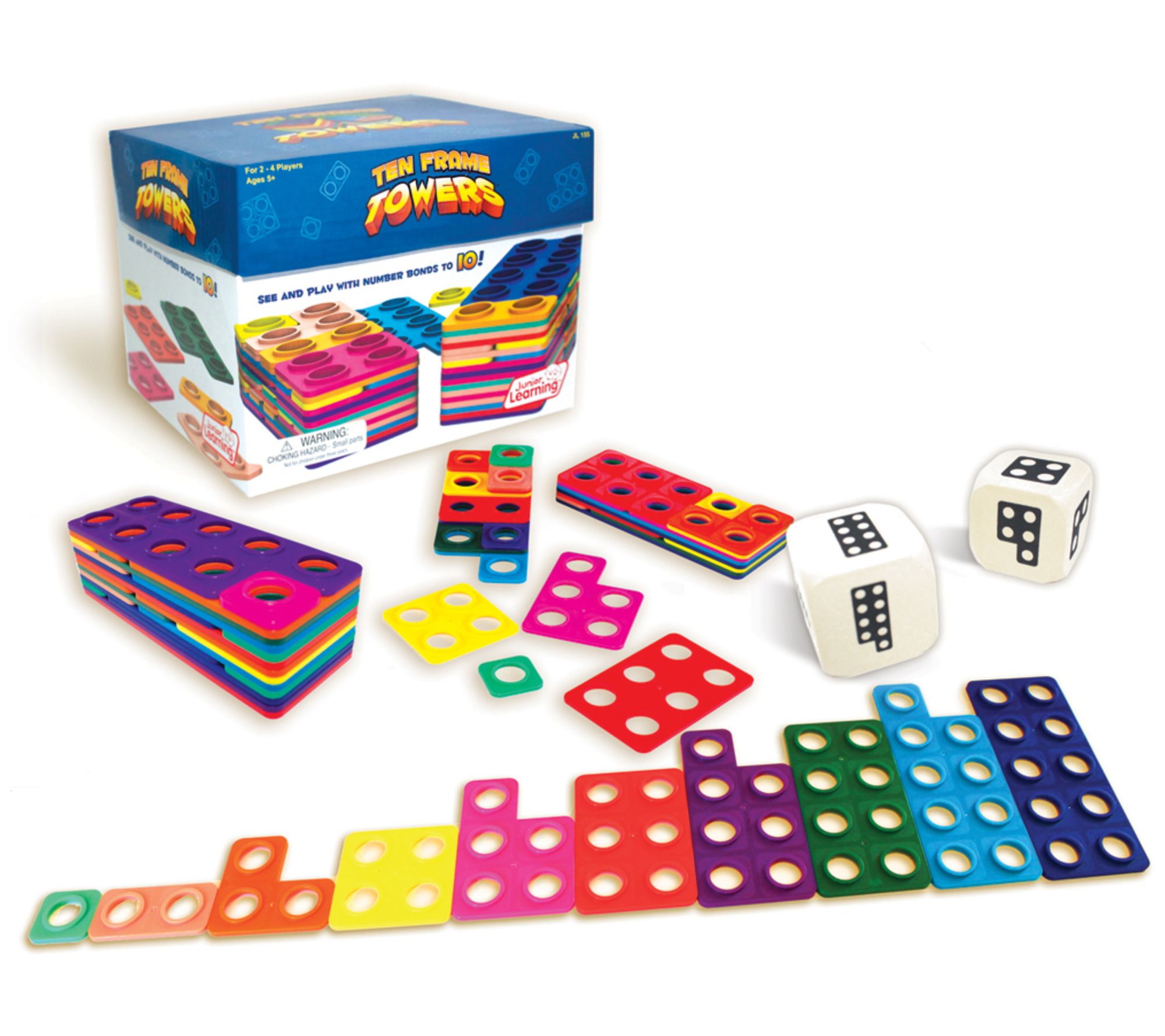 Junior Learning Ten Frame Towers Counting Game