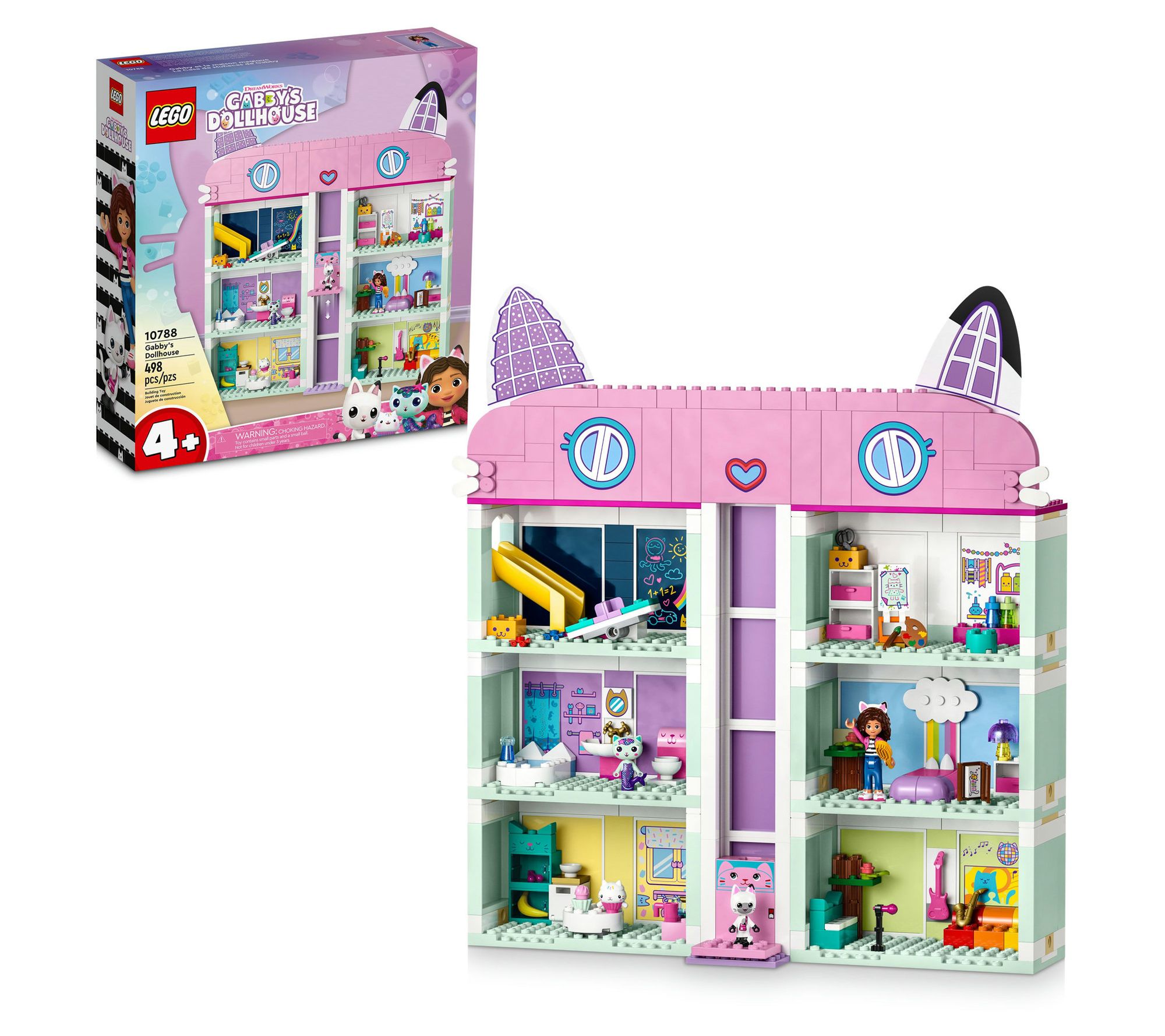 LEGO Gabby's Dollhouse 10788 Building Toy Set -498 Pieces
