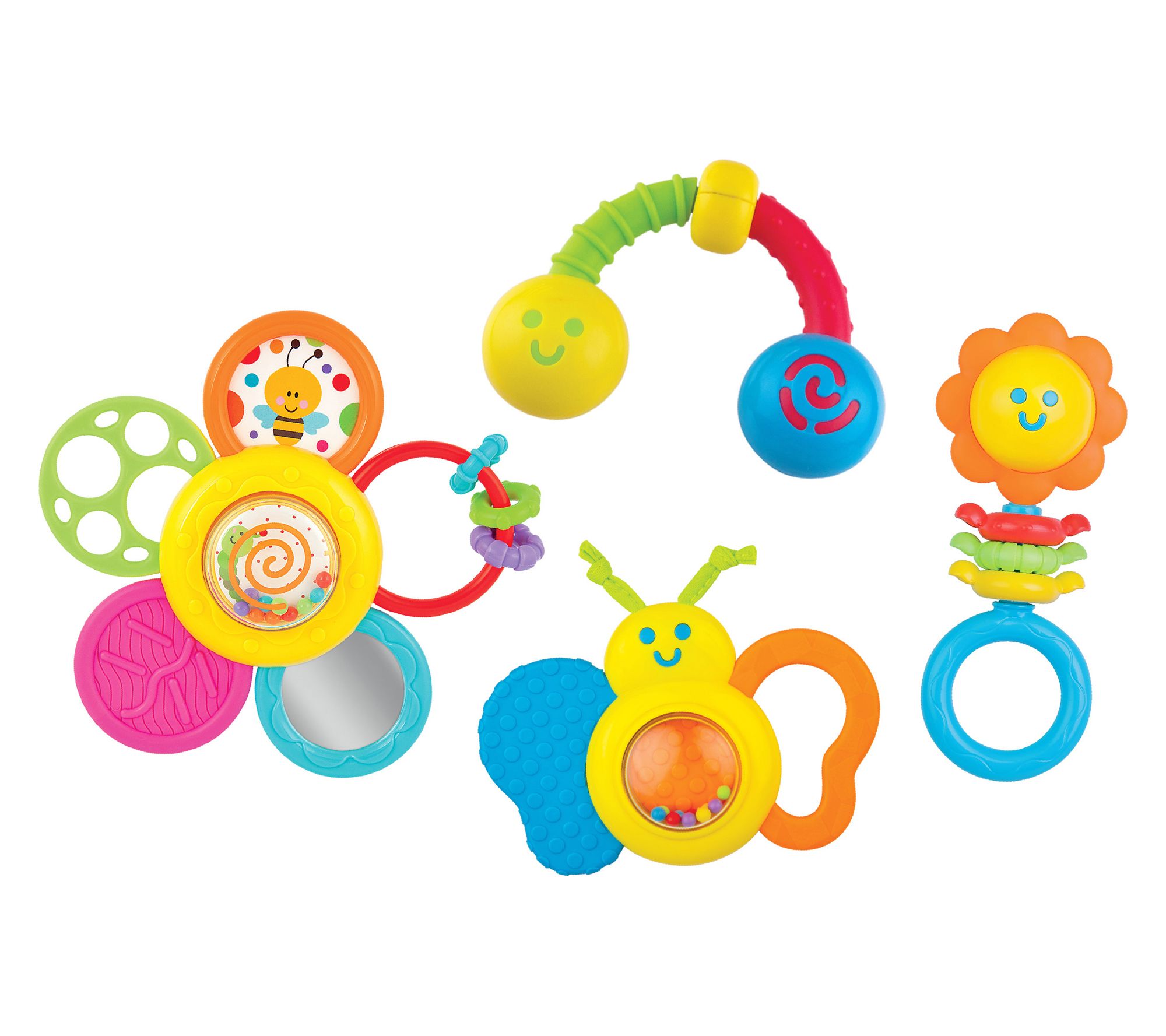 Winfun Garden Pals 4 Piece Rattle Set