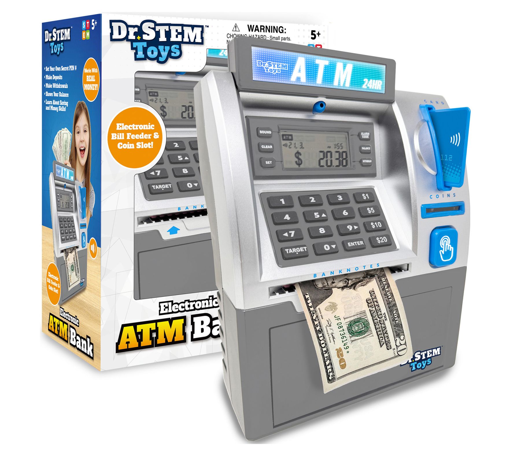 Dr. STEM: Electronic ATM Bank - Real Money Savings Piggy Bank