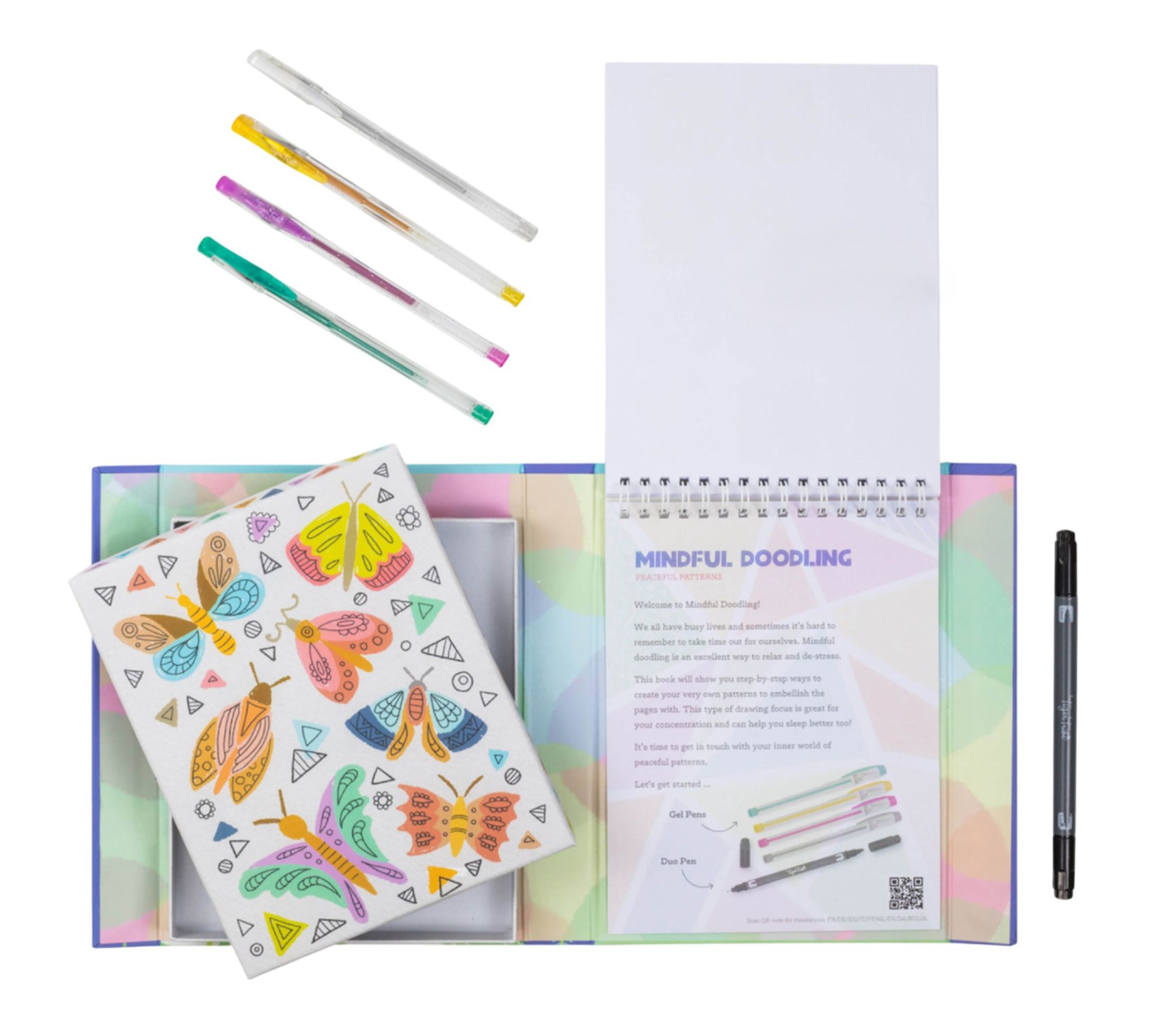 Tiger Tribe: Mindful Doodling - Peaceful Patterns, Drawing Set