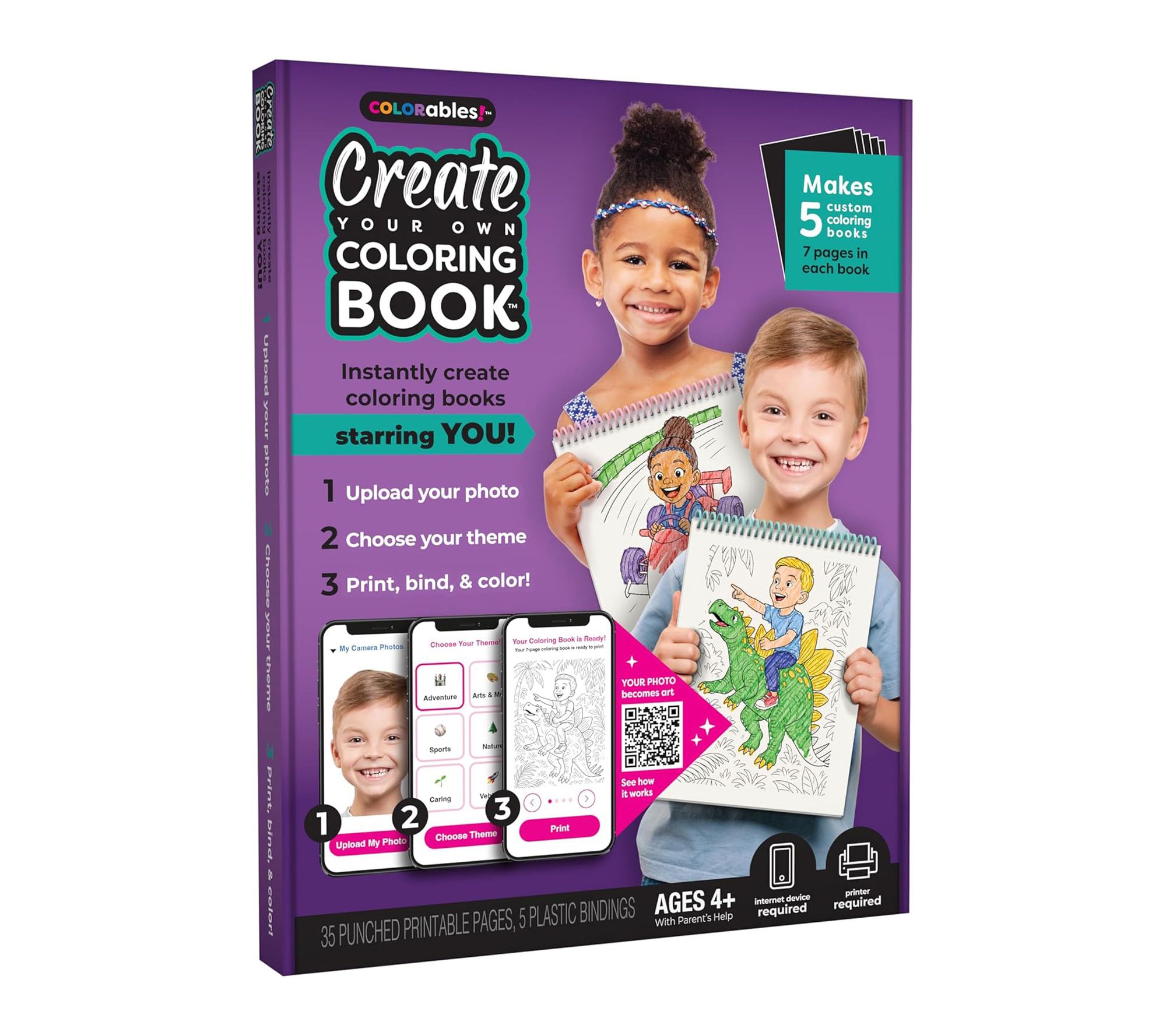COLORables Create Your Own 5 Custom Coloring Books at Home