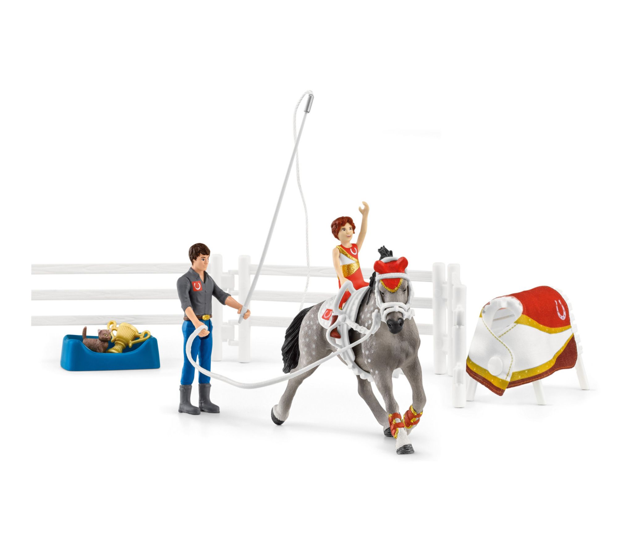 Schleich Horse Club Mia's Vaulting Set 18 Piece Playset
