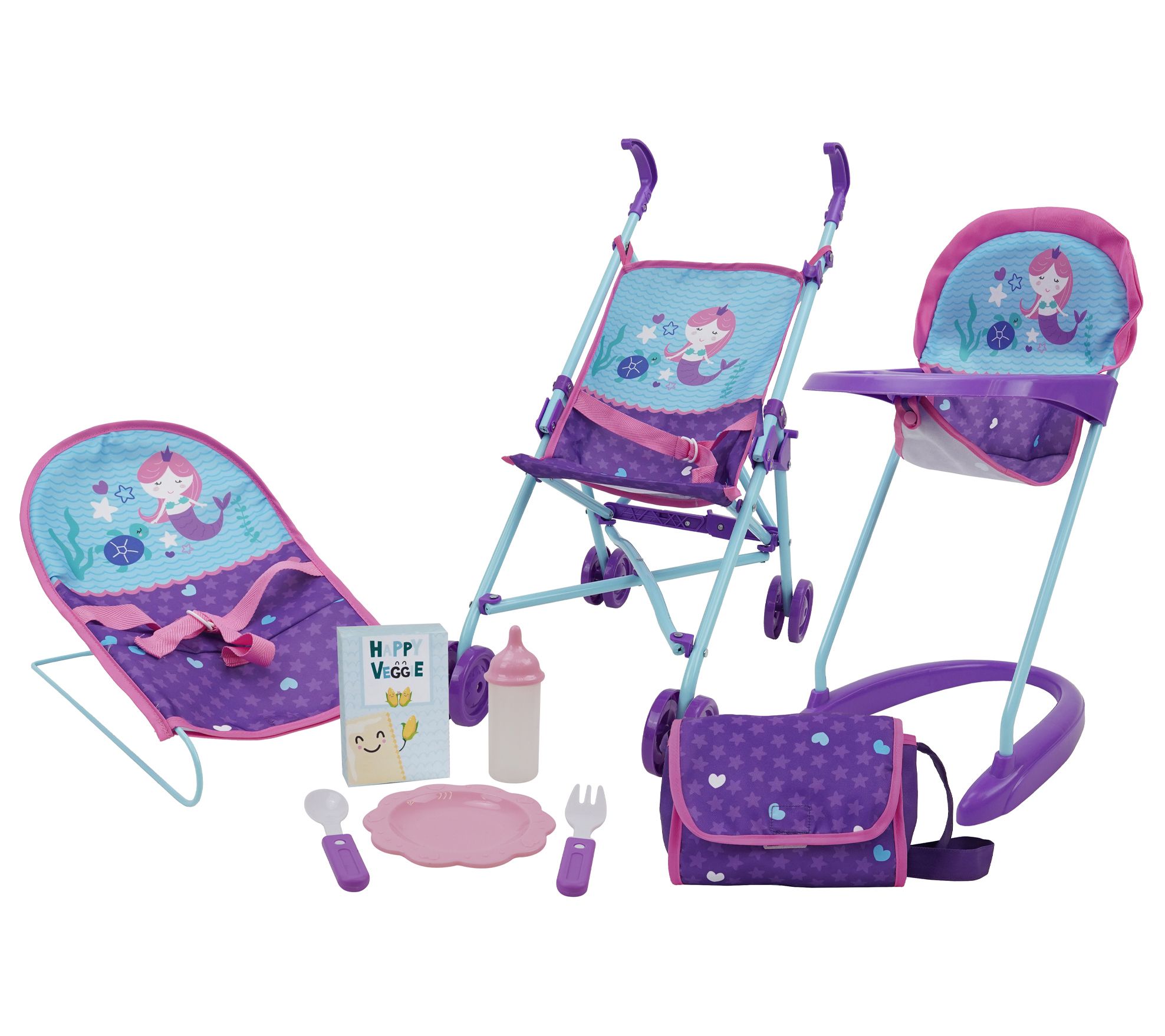 509 Crew Mermaid 9-Piece Stroller Set