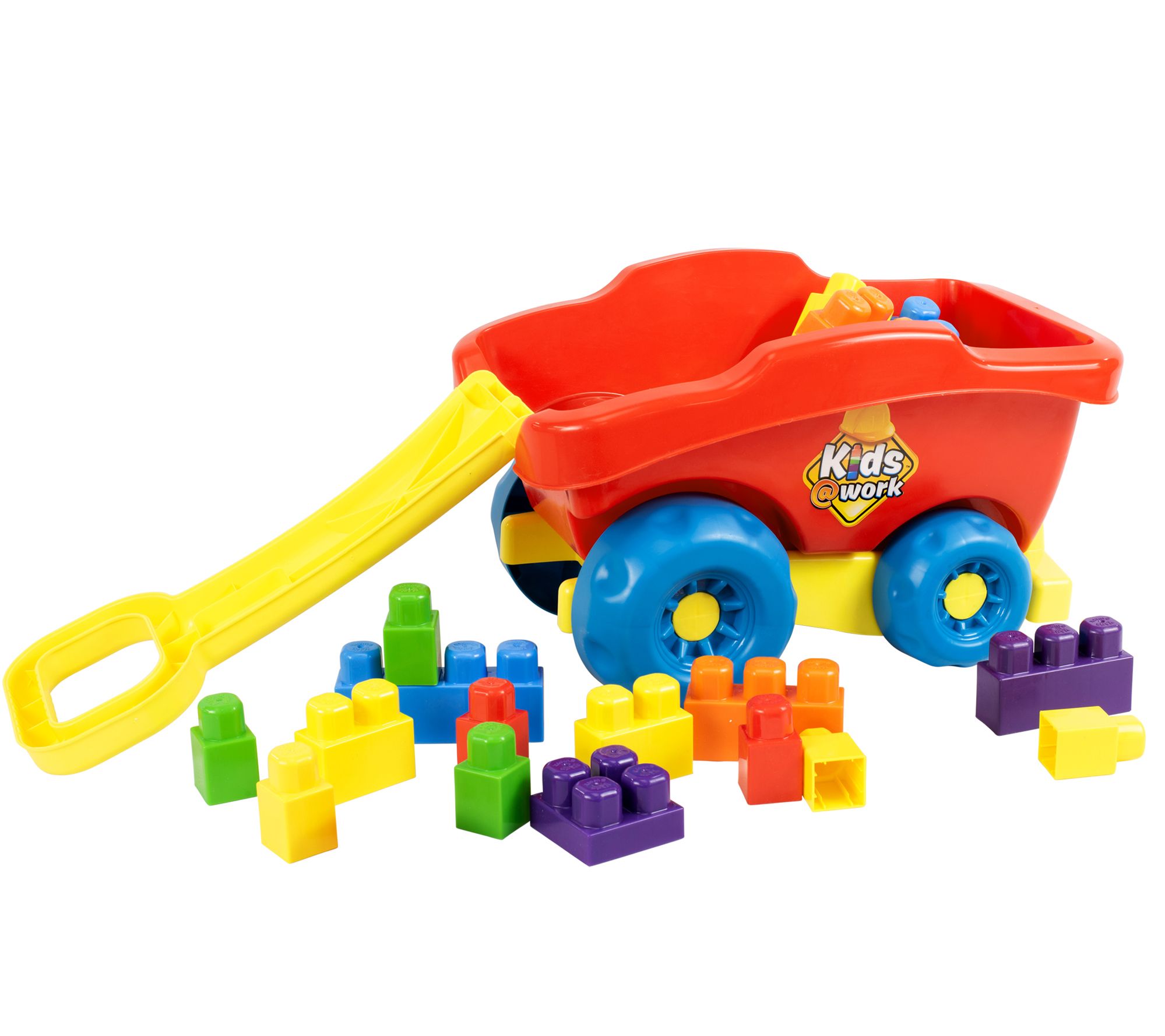 Amloid 25pc Ton of Blocks Toy Wagon