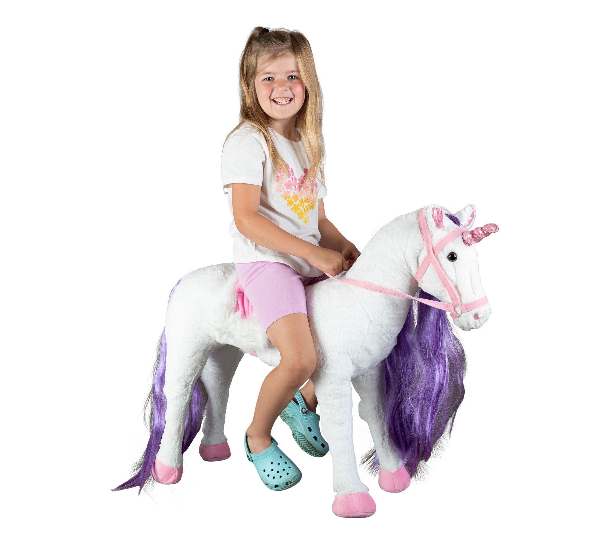 Happy Trails Unicorn Ride-On w/ Sounds