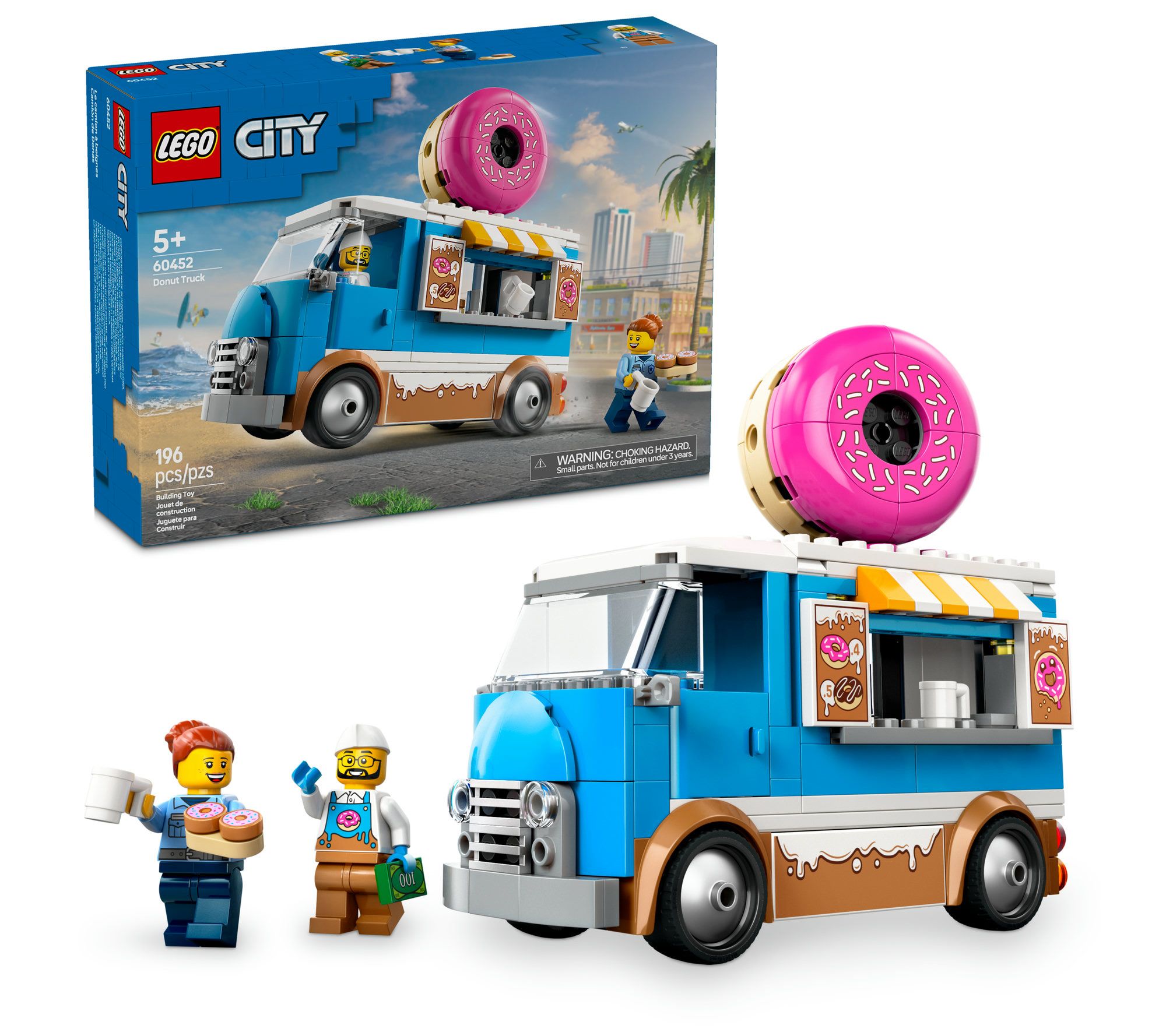 LEGO City Donut Truck Playset Vendor Vehicle Toy