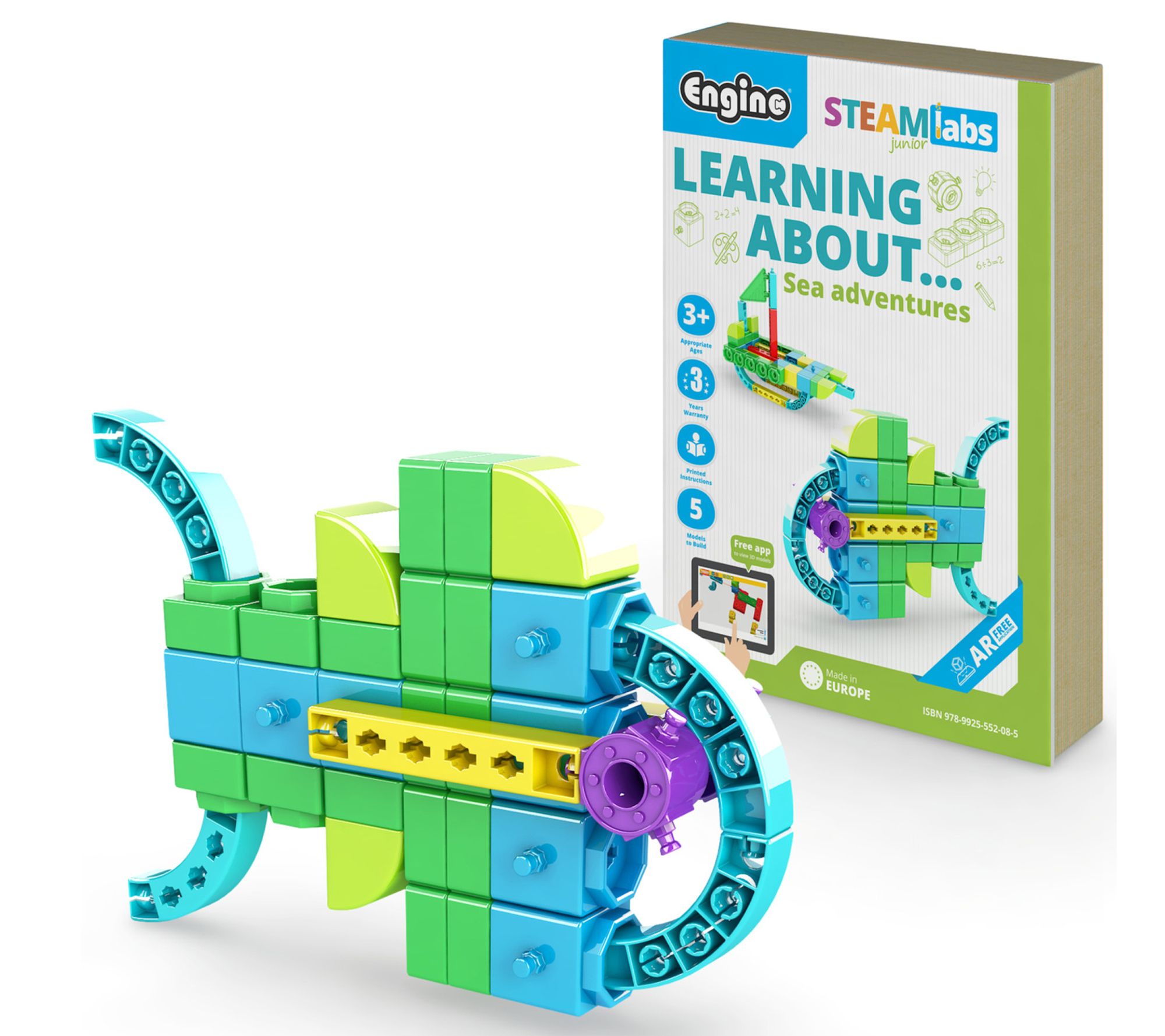 Engino: Labs Junior: Learning About Sea Adventur - Brick Build