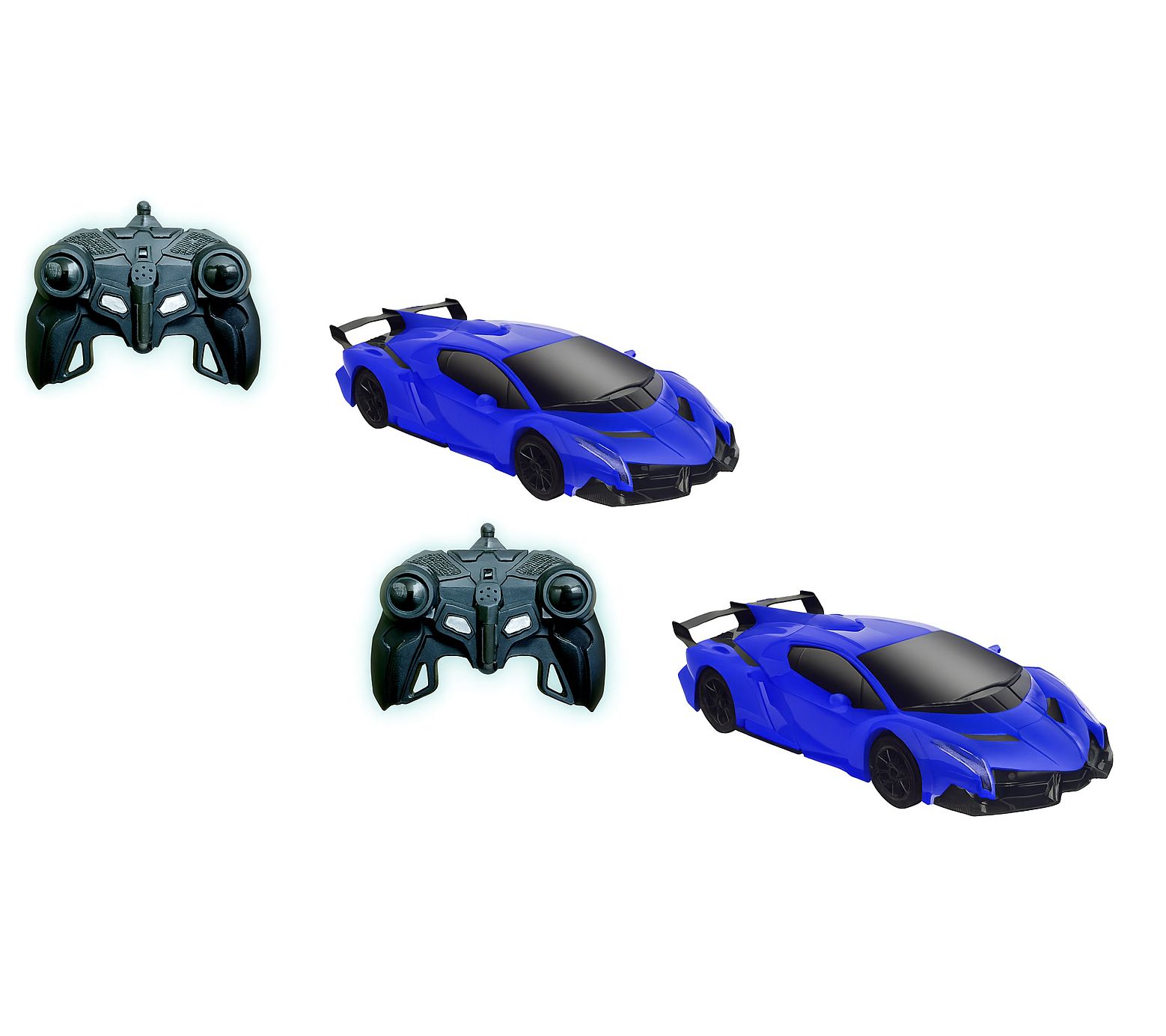 Turbo Twister Set of 2 Morphing Remote Control Stunt Cars