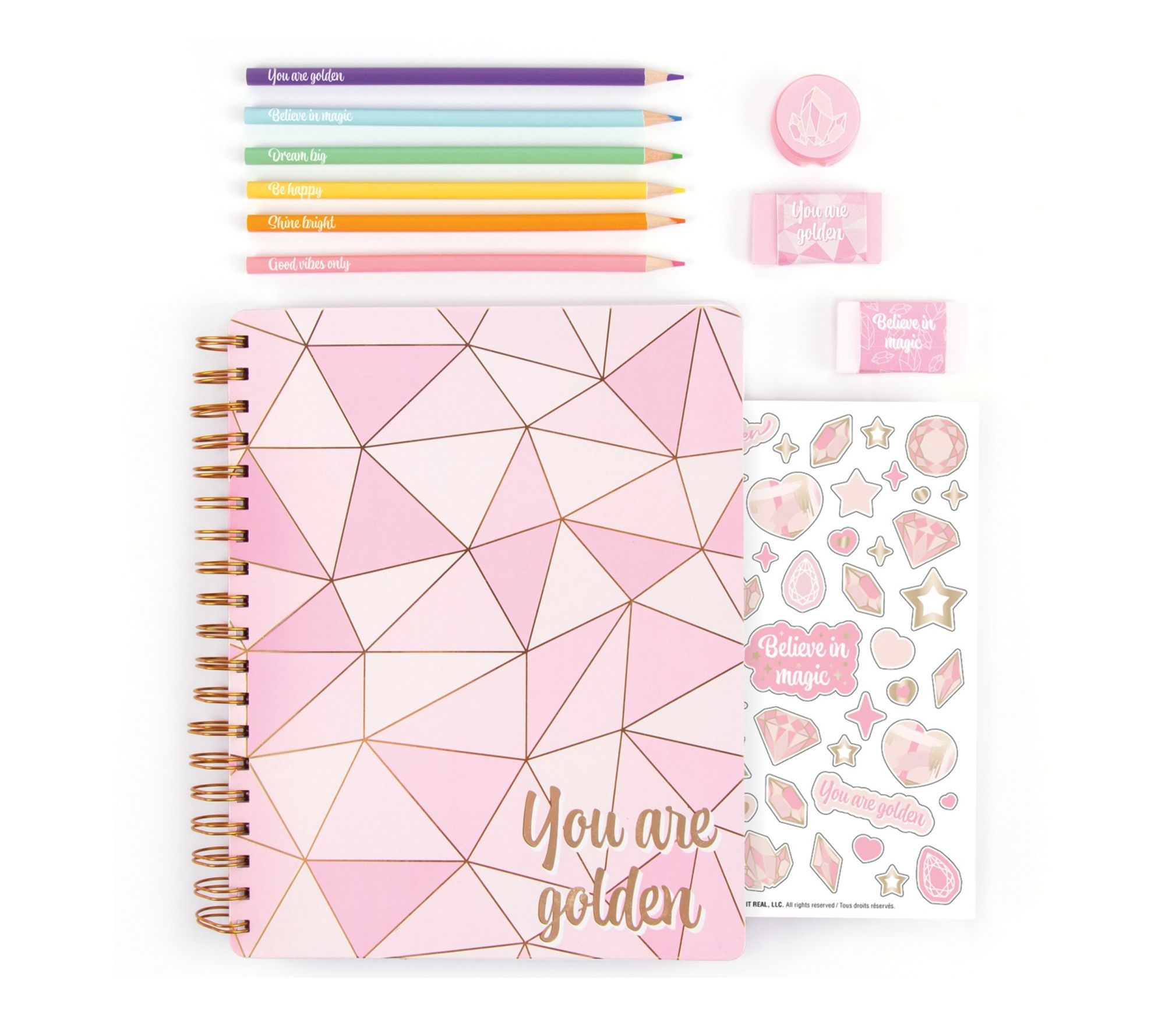 3C4G Pink and Gold All In 1 Sketching Set