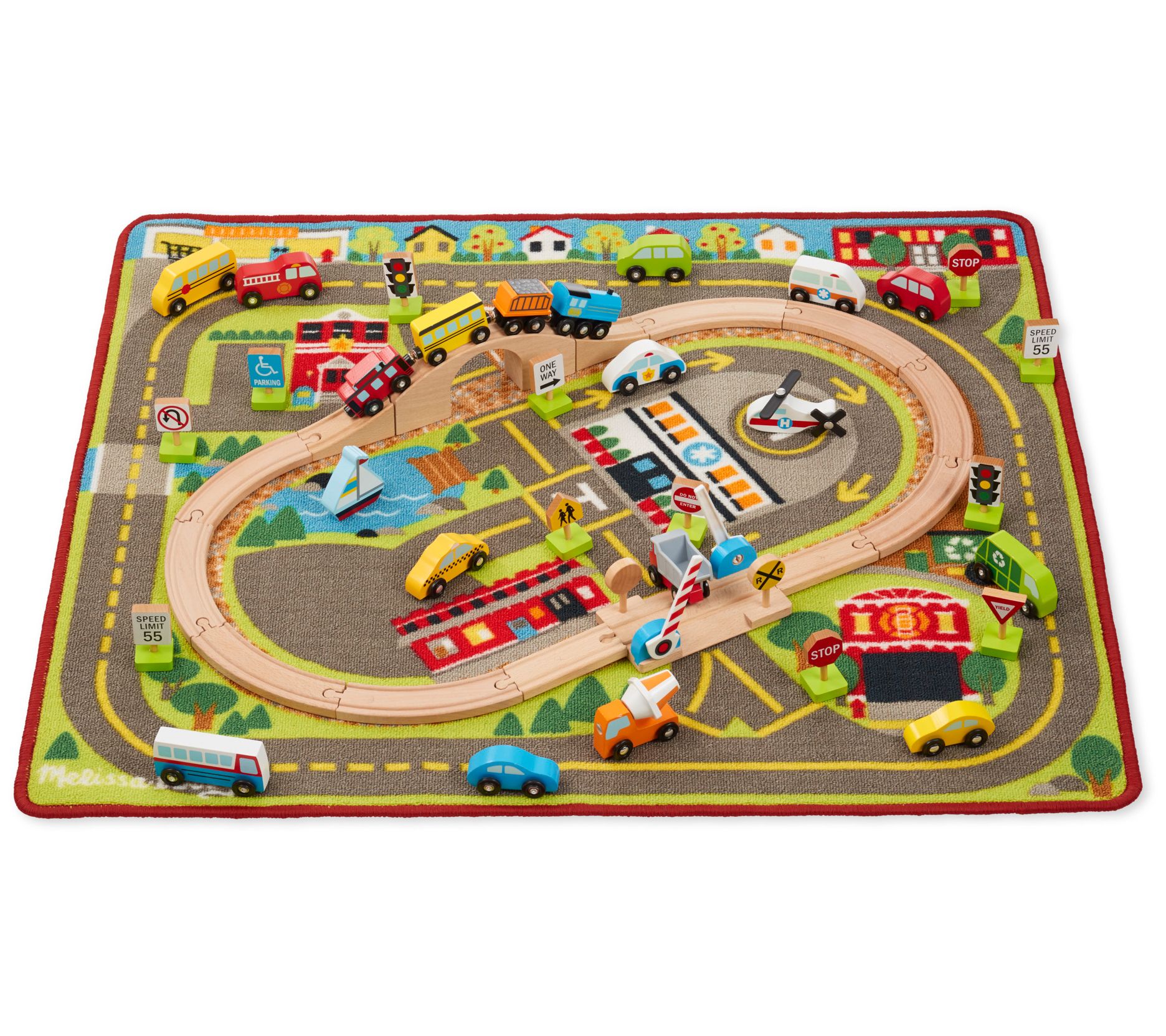 Melissa and doug 2024 deluxe road rug