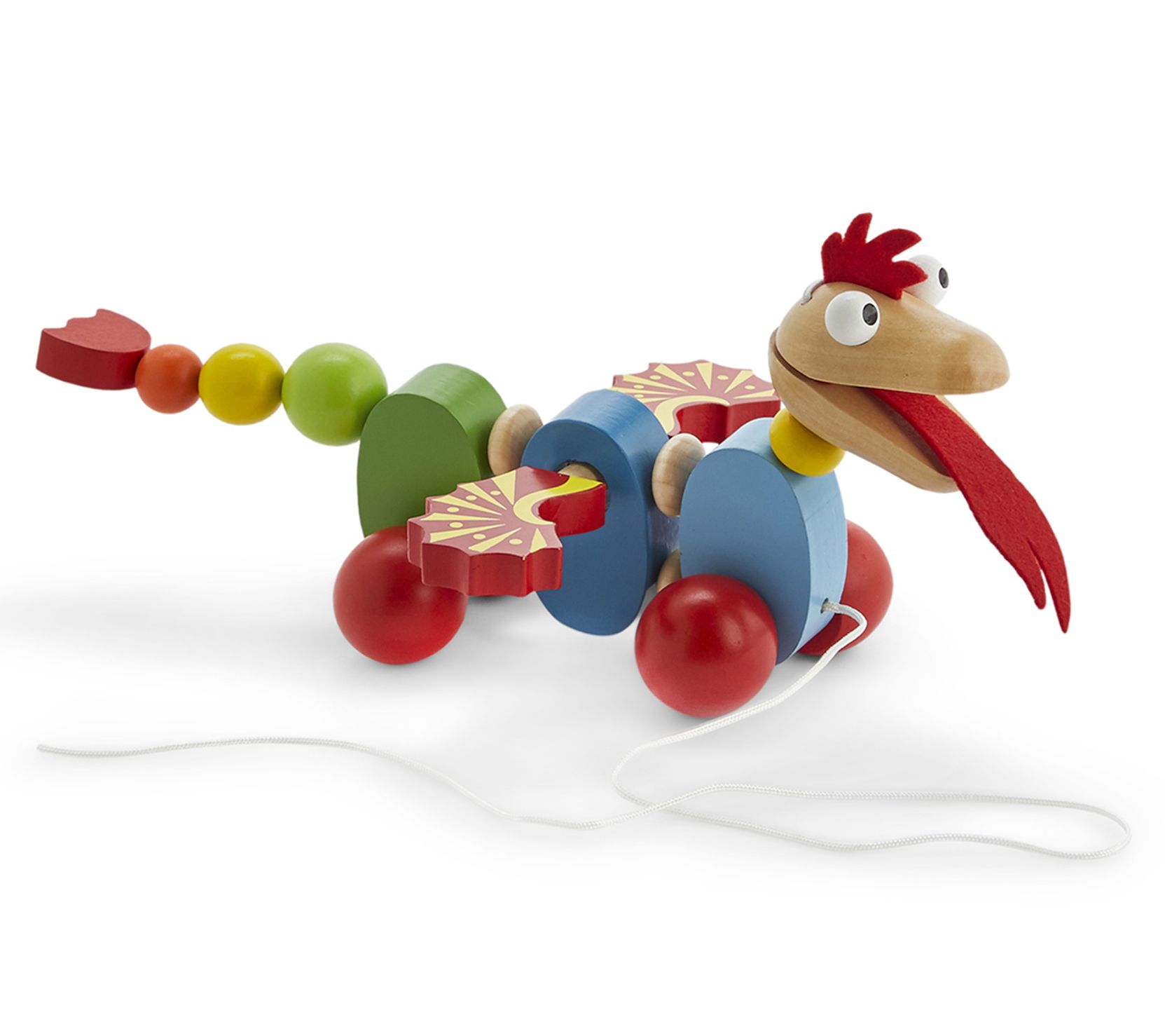 Two's Company Wood Dragon Walking Toy