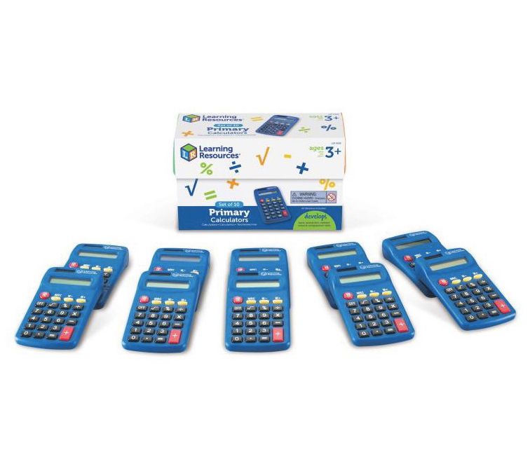 Set of 10 Primary Calculators by Learning Resou rces