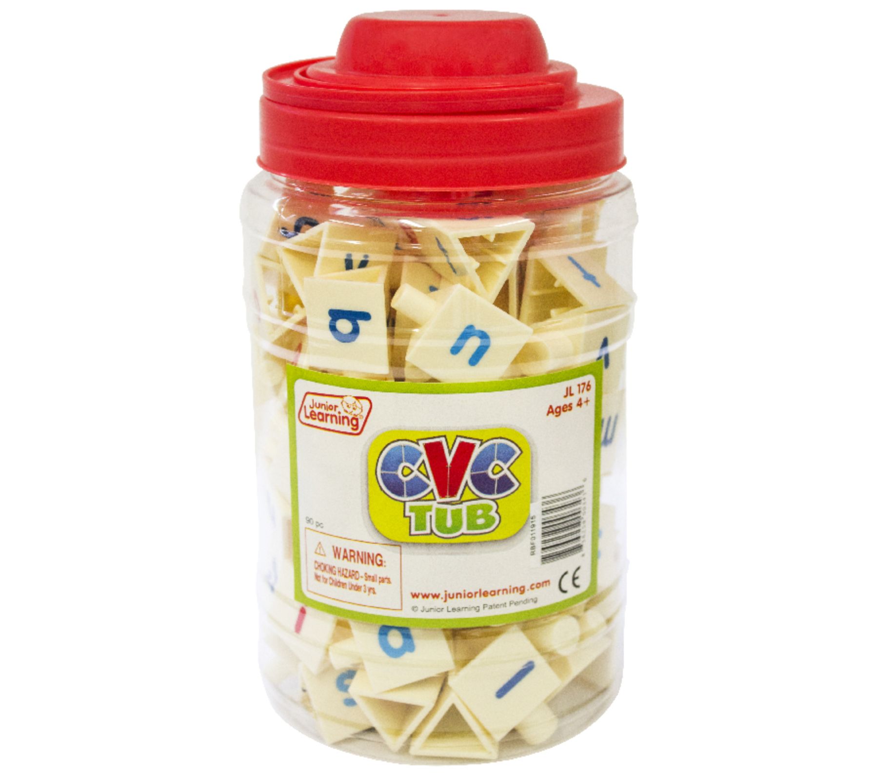 Junior Learning CVC Tri-Blocks Tub Word Building Set