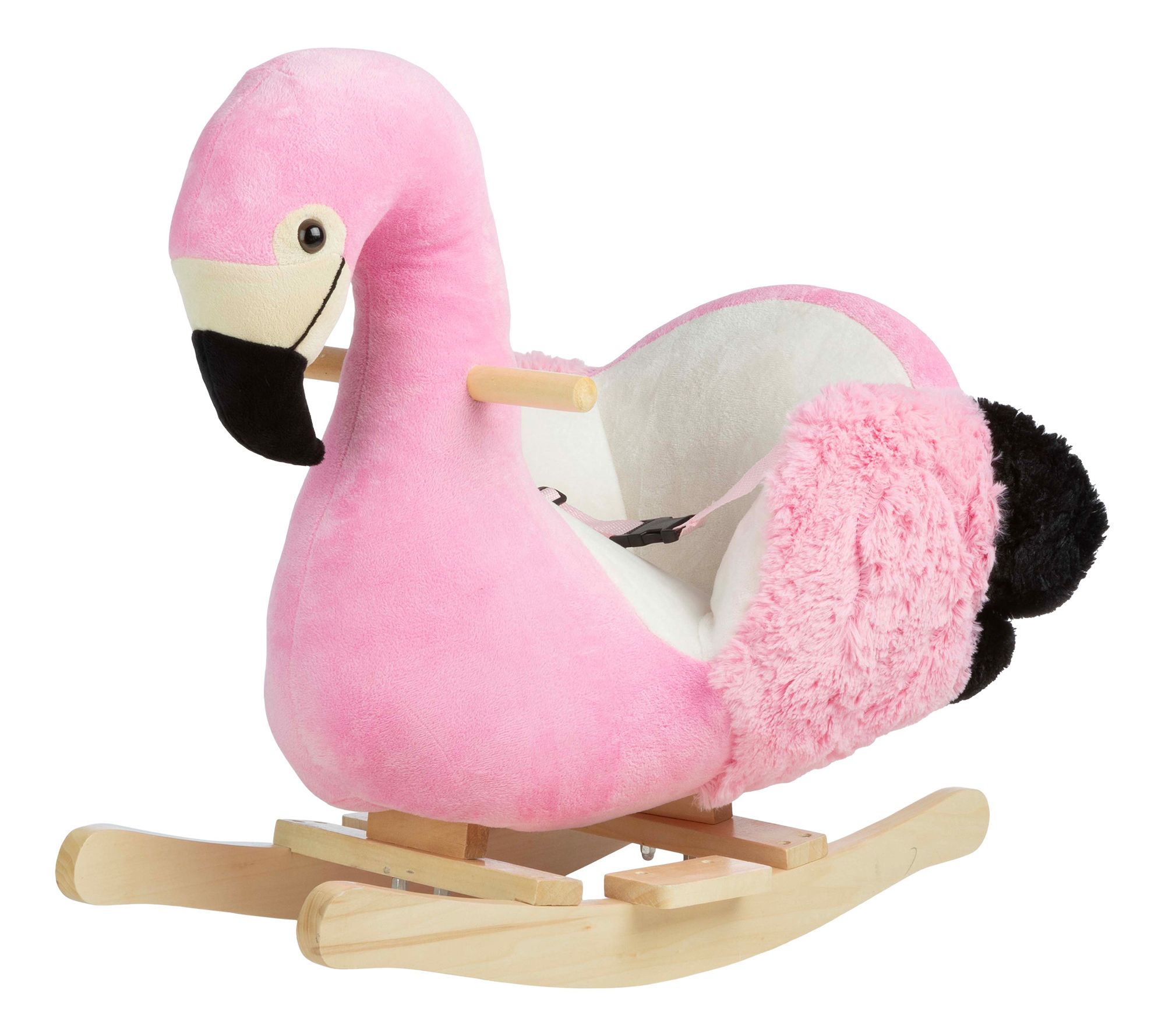 Happy Trails Plush Flamingo Ride-On