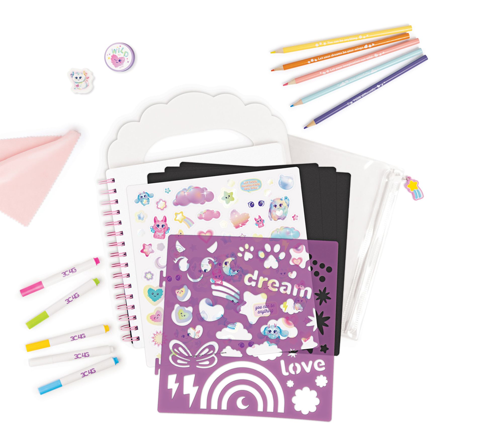 3C4G Imagination Land Travel Chalkboard Art Set