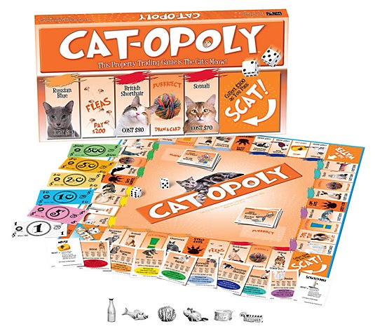 Late For The Sky Cat-opoly Family Game